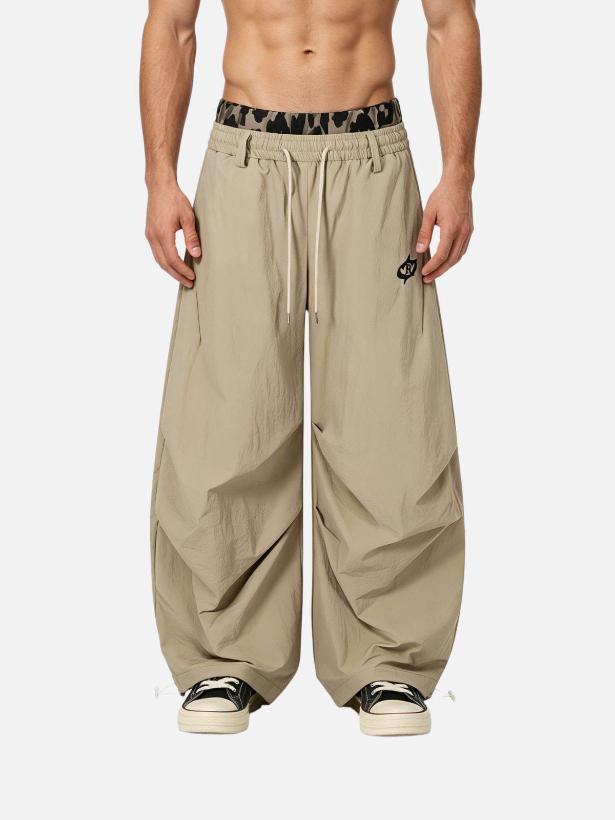 Haaura Vintage Camo Waistband Cargo Pants