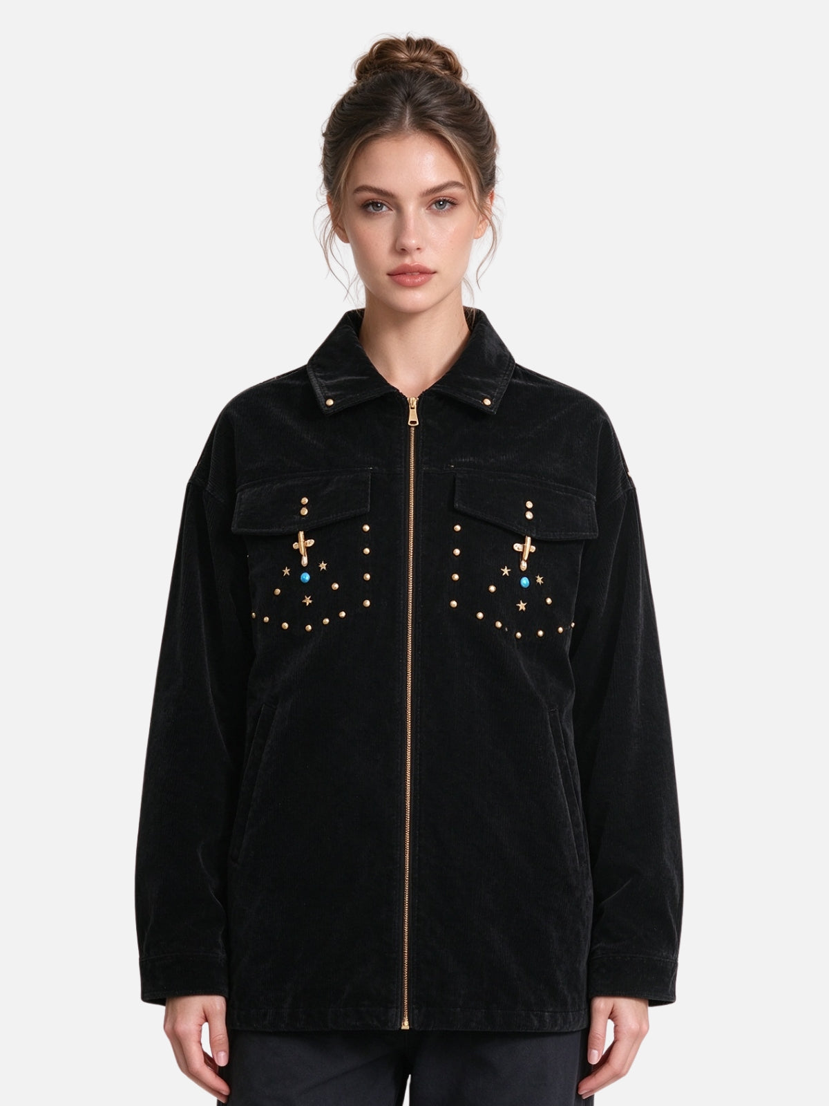 Haaura Studded Down Jacket