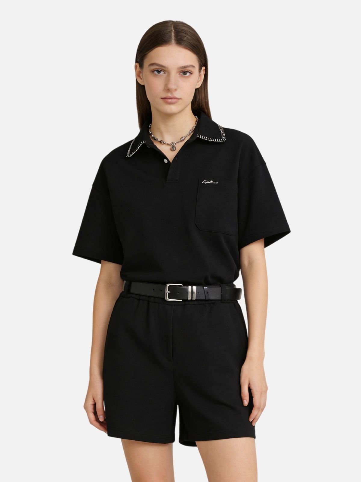 Haaura Contrast Trim Polo Shirt