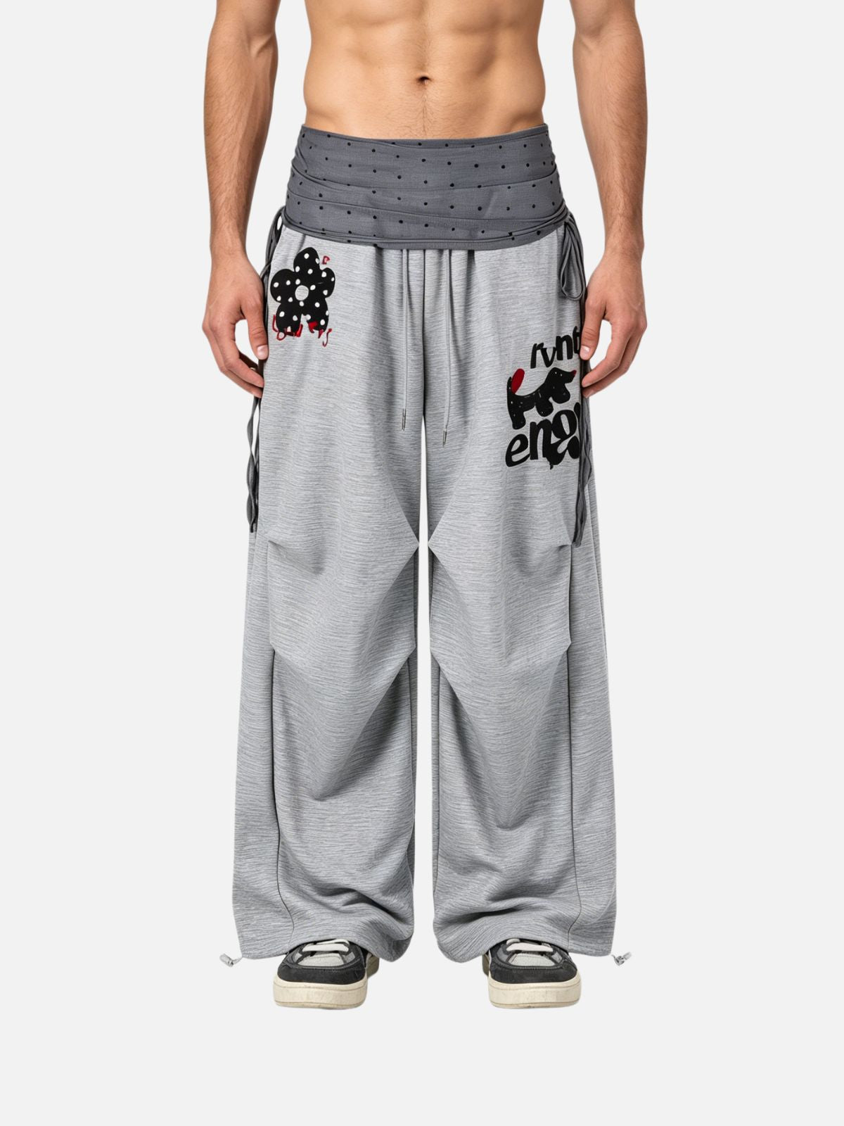 Haaura Baggy Funny Print Sweatpants