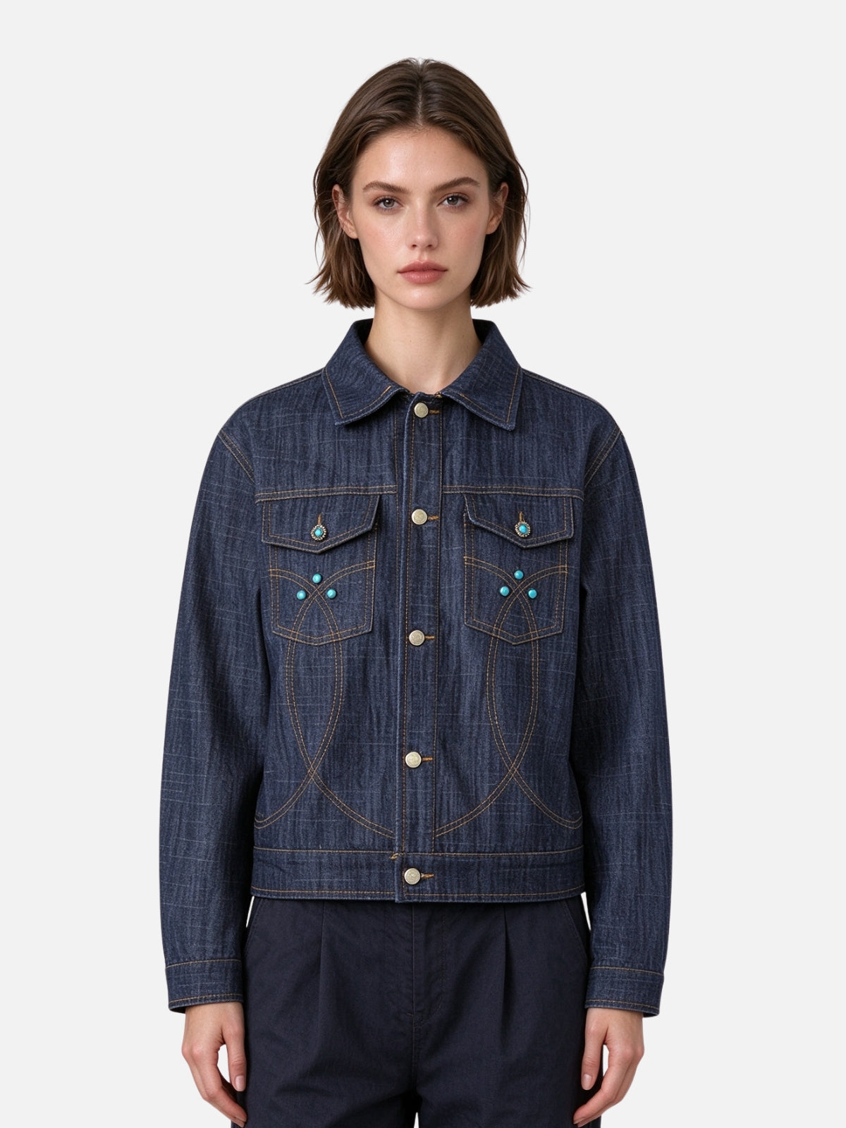Haaura Raw Denim Trucker Jacket