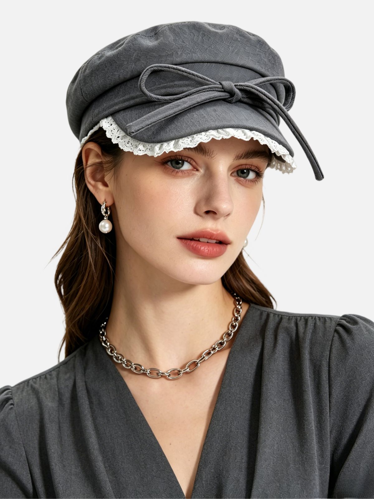Lace Patchwork Beret