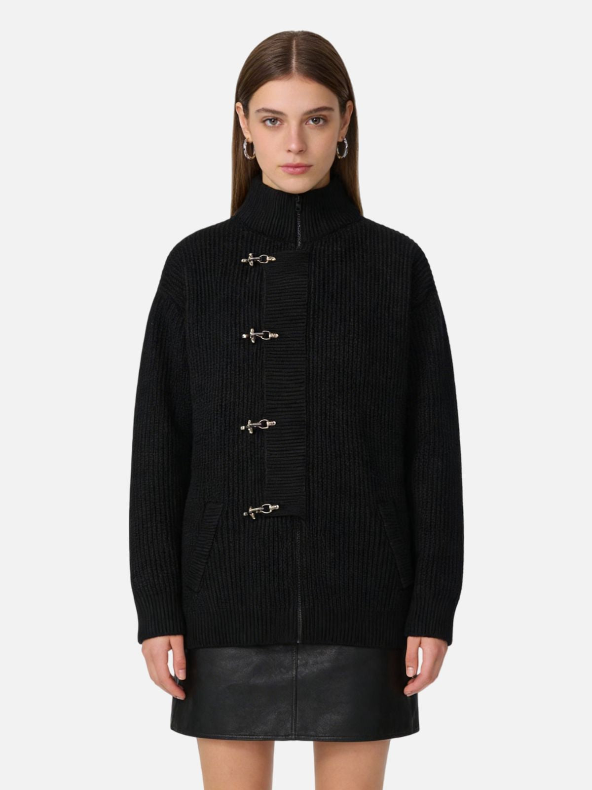 Haaura Metal Toggle Cardigan