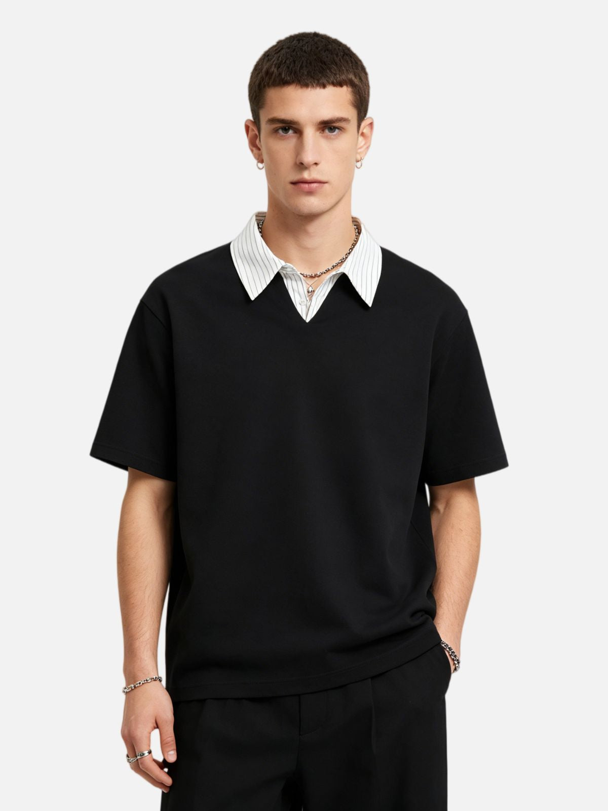 Haaura Layered Collar Tee