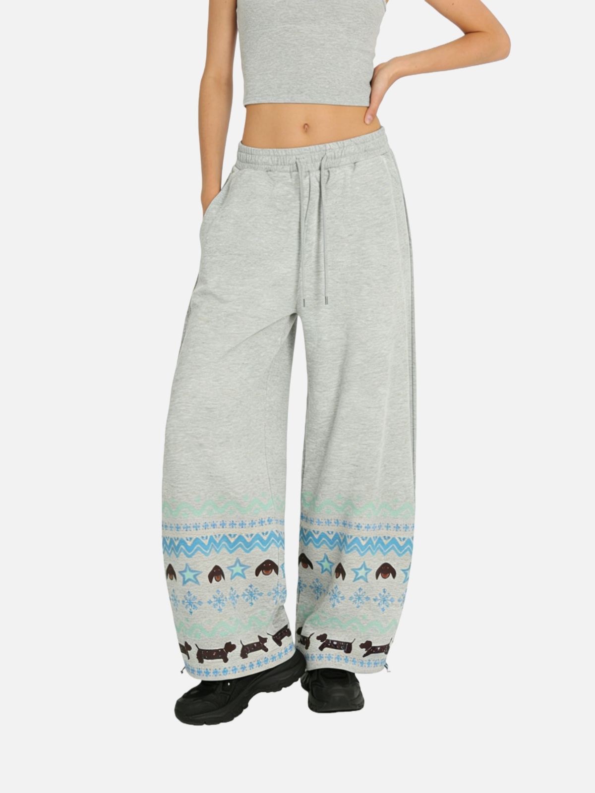 Haaura Dachshund Baggy Barrel Sweatpants
