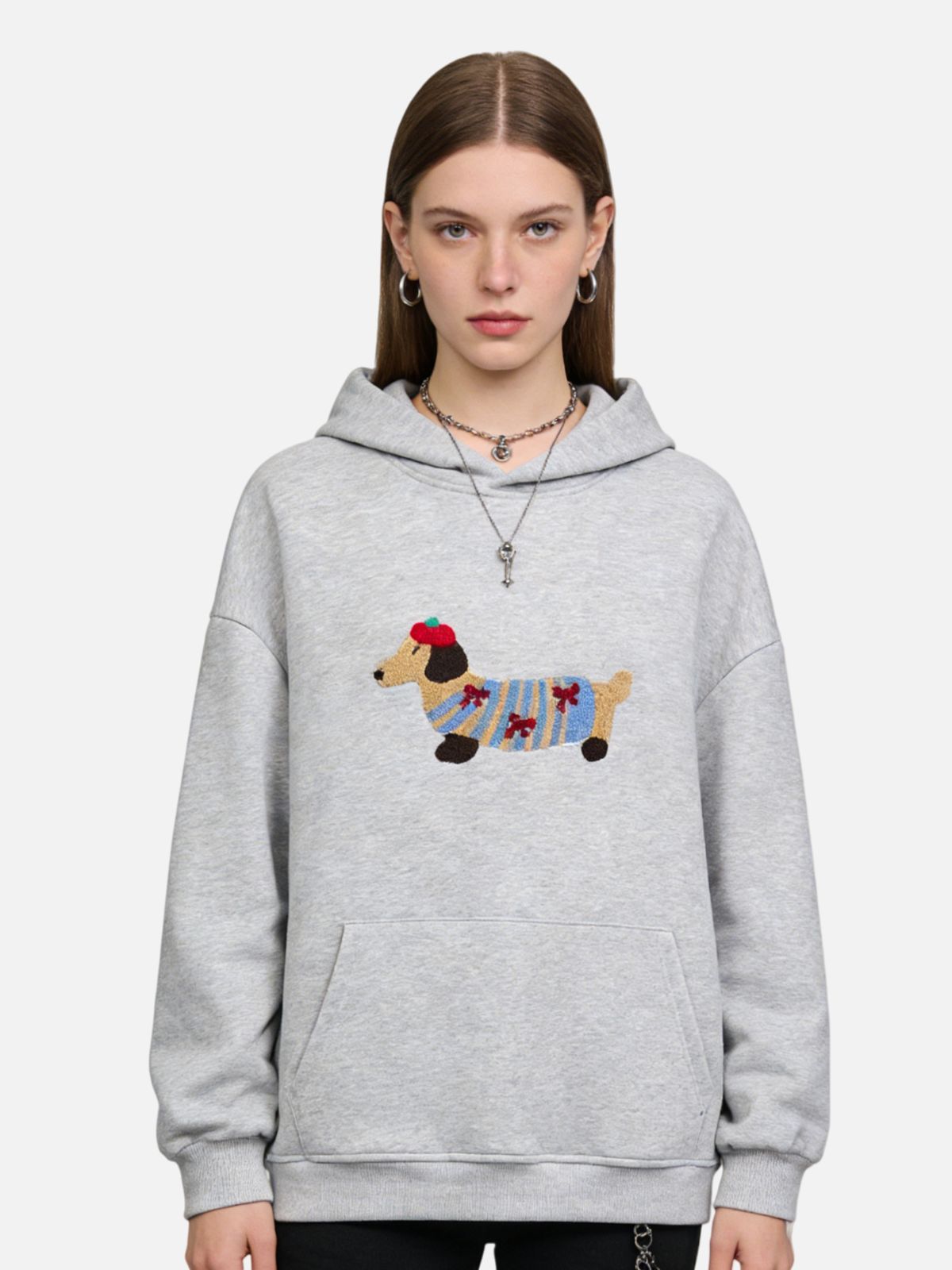 Haaura Cartoon Dachshund Hoodie