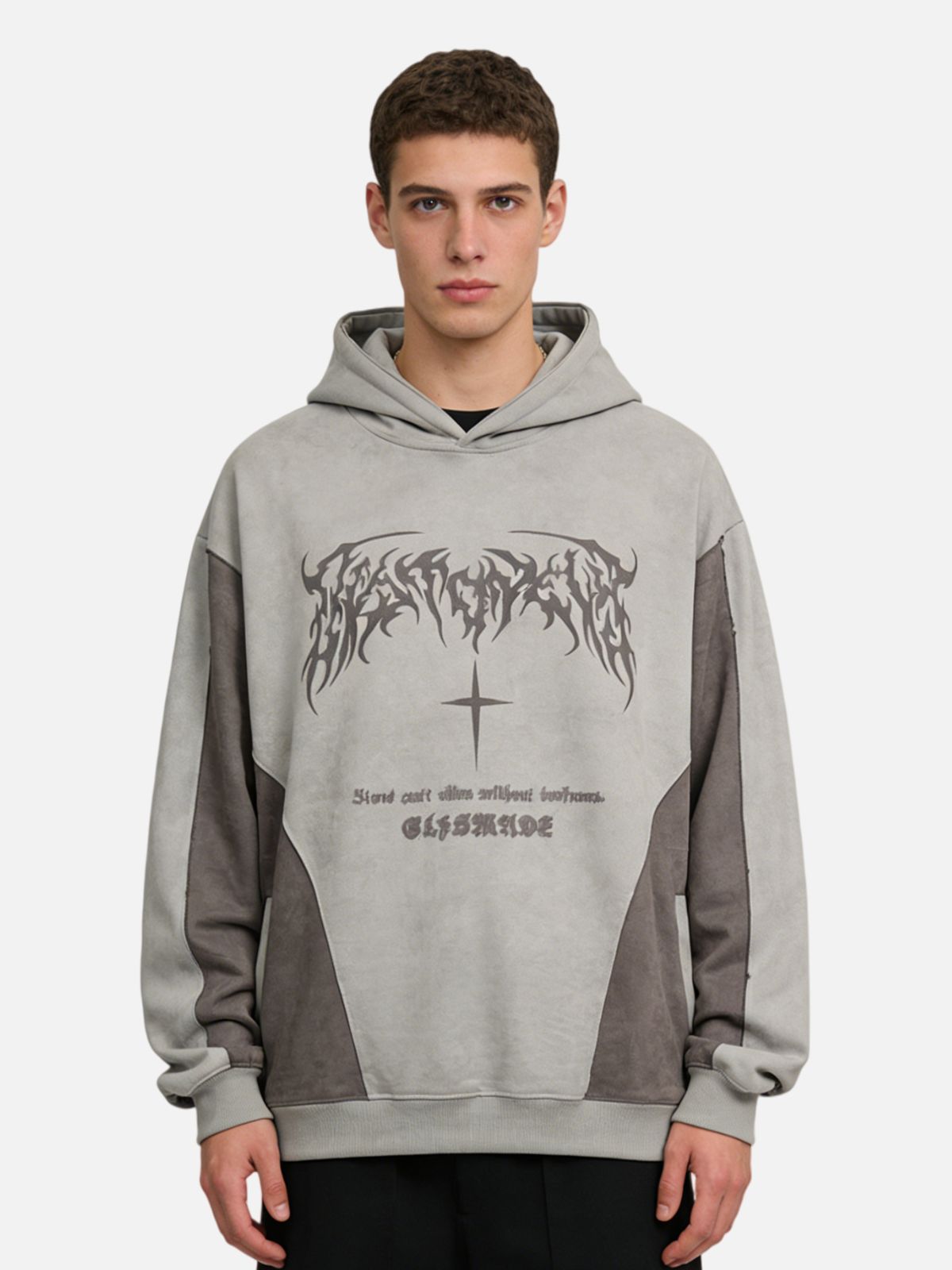 Haaura “Light in Dark” Spliced Hoodie