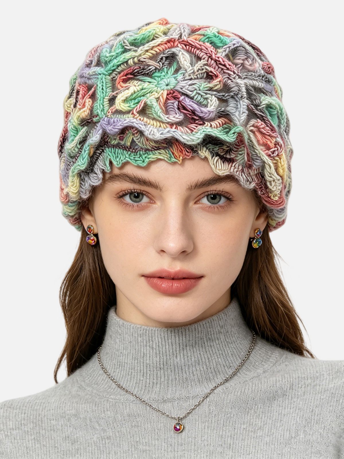 Haaura Colorful Mesh Stitch Bonnet