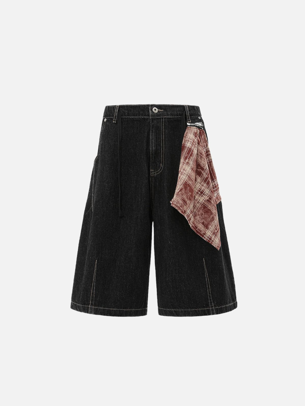 Haaura Detachable Kerchief Baaggy Longline Jorts