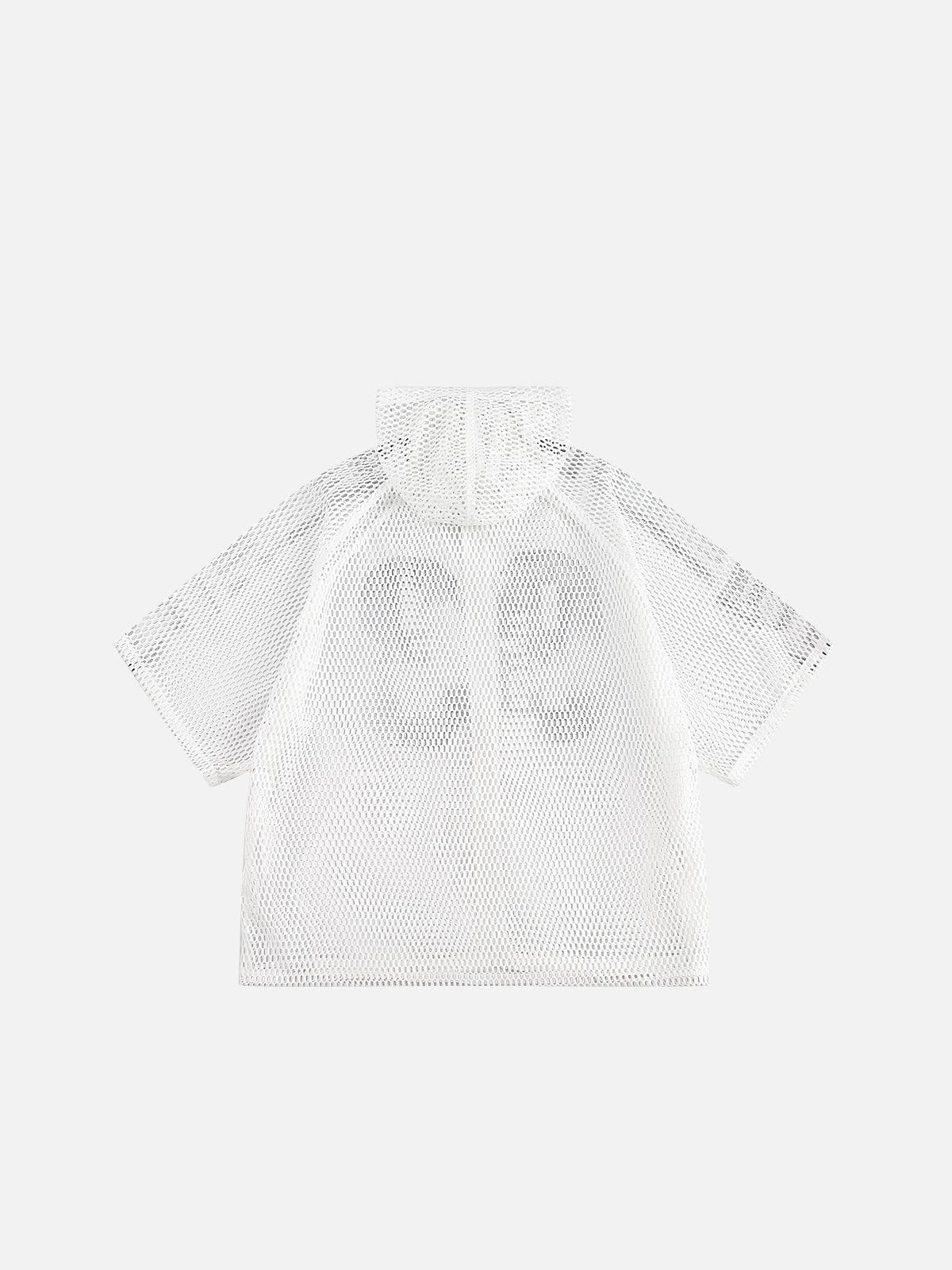 Haaura 83 Mesh Zip Up Hooded Tee