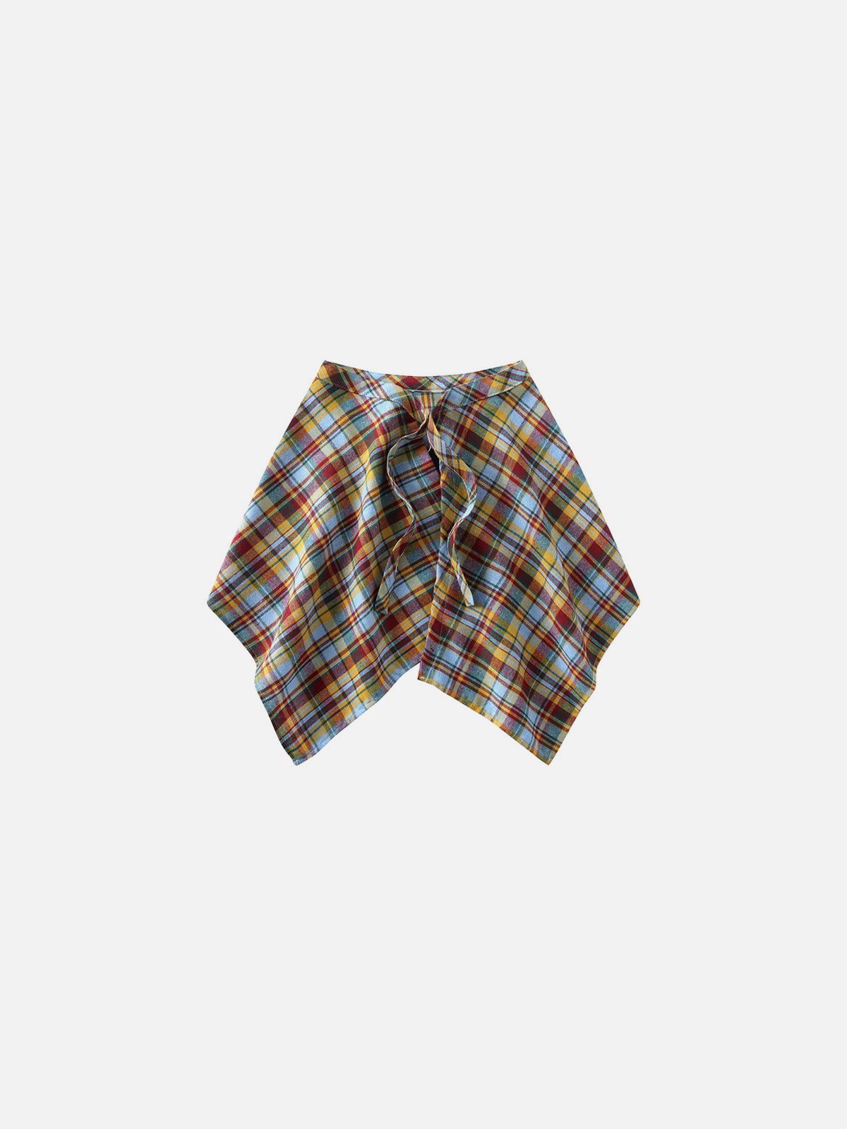 Vintage Plaid Dress Over Pants