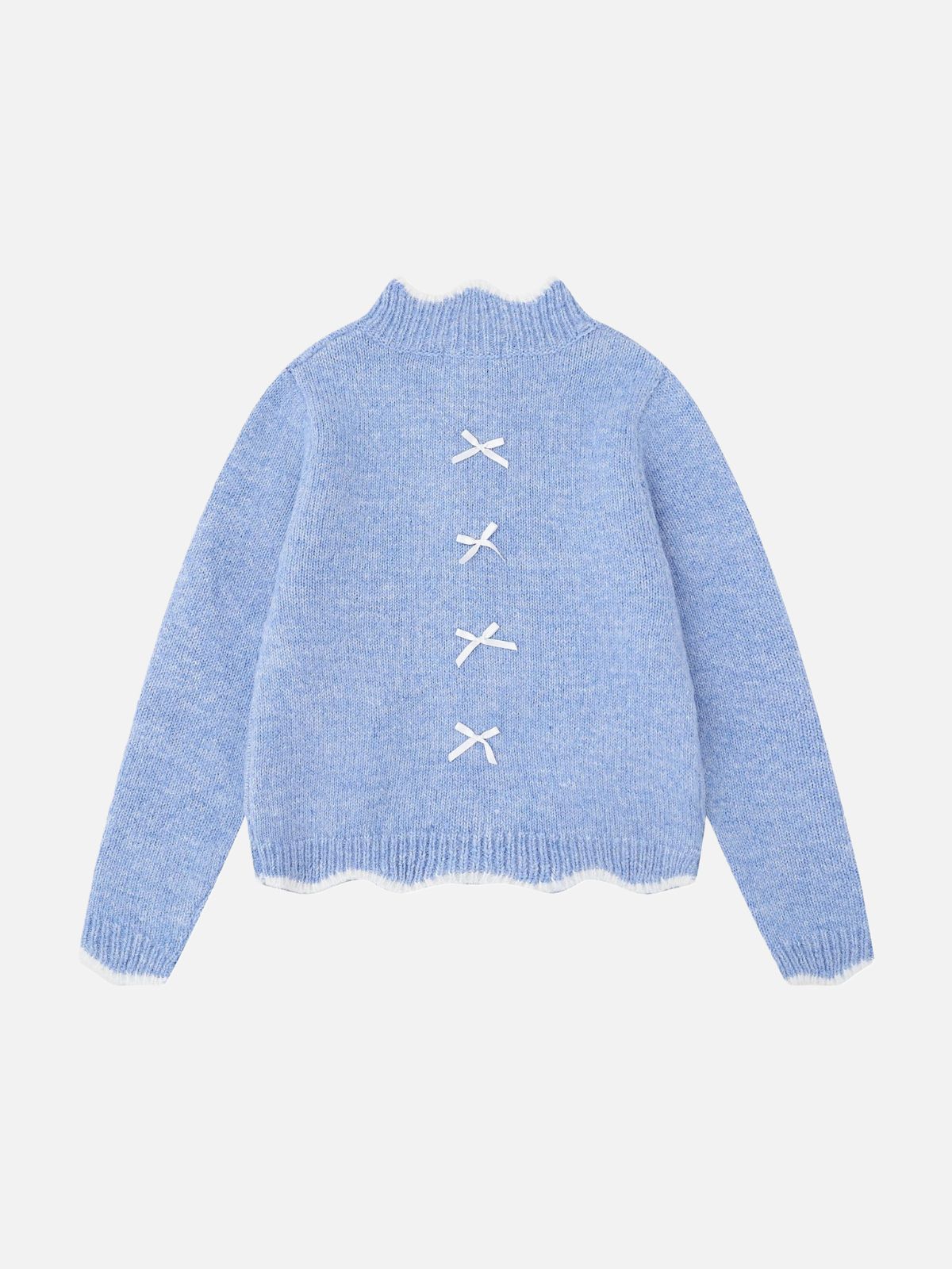 Haaura 22 Bow Trim Zip Cardigan