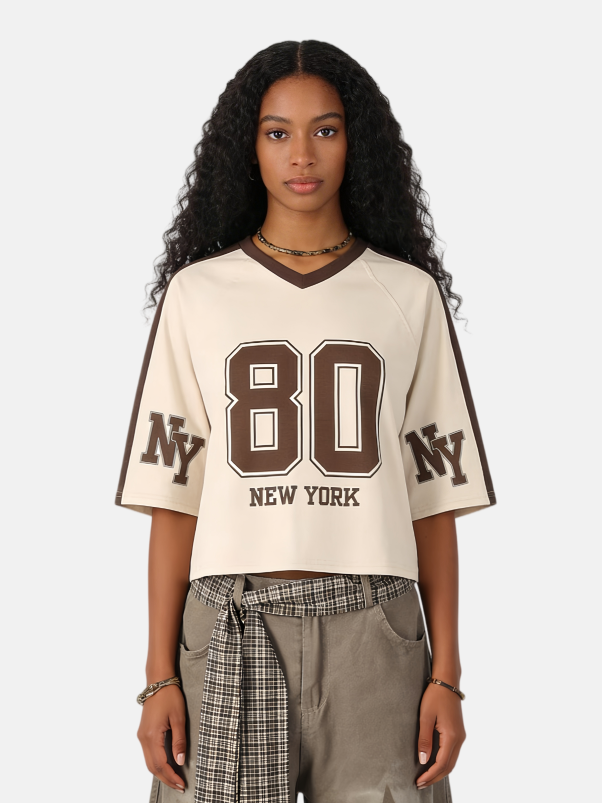 Haaura 80 Graphic Contrast Trim Tee