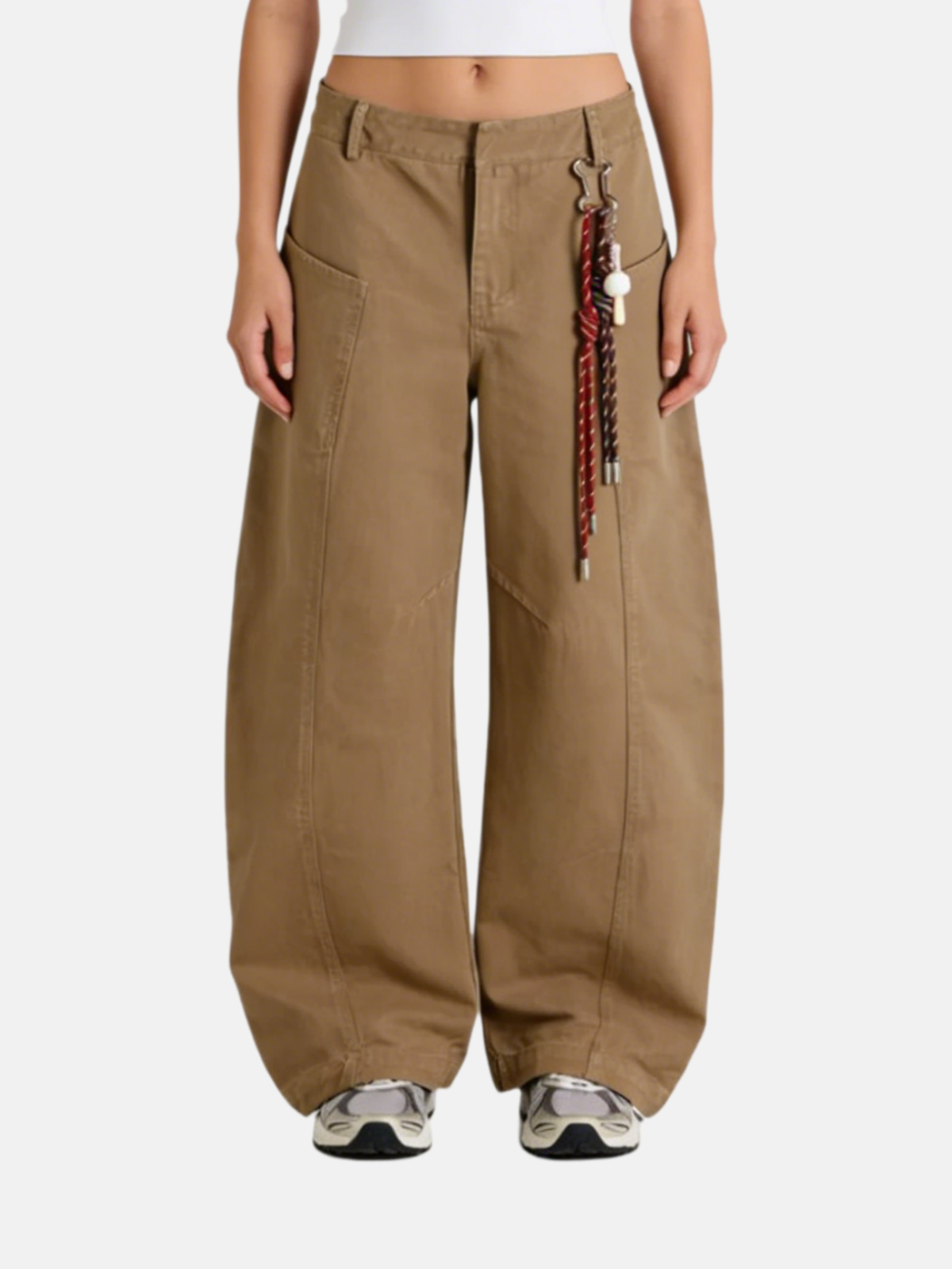 Haaura Baseball Chain Baaggy Barrel Pants
