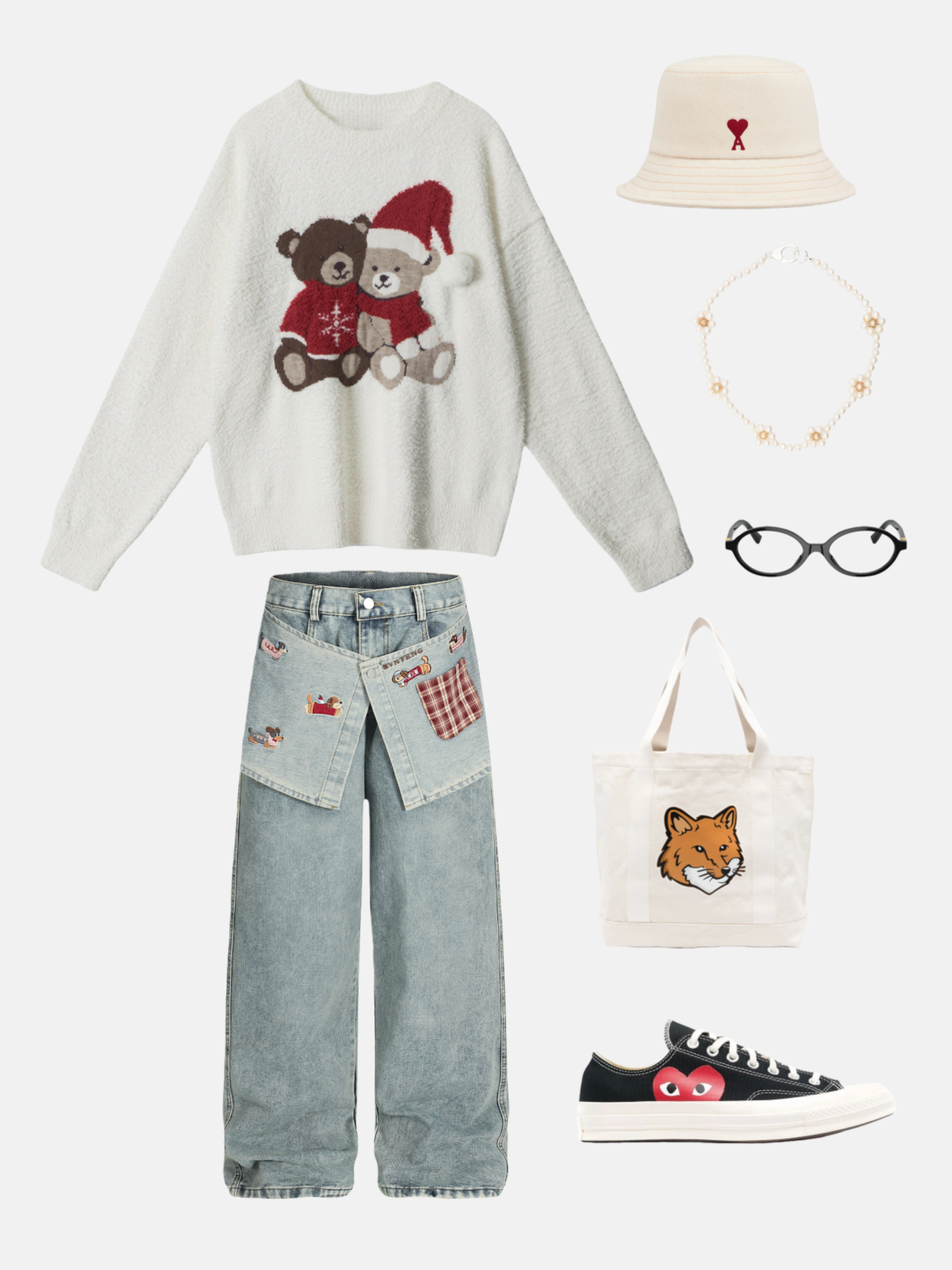 Haaura Bear Knit Sweater