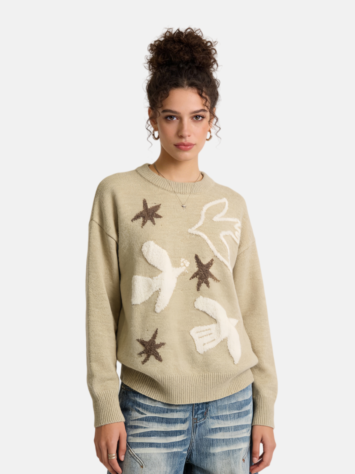 Haaura Bird Star Sweater