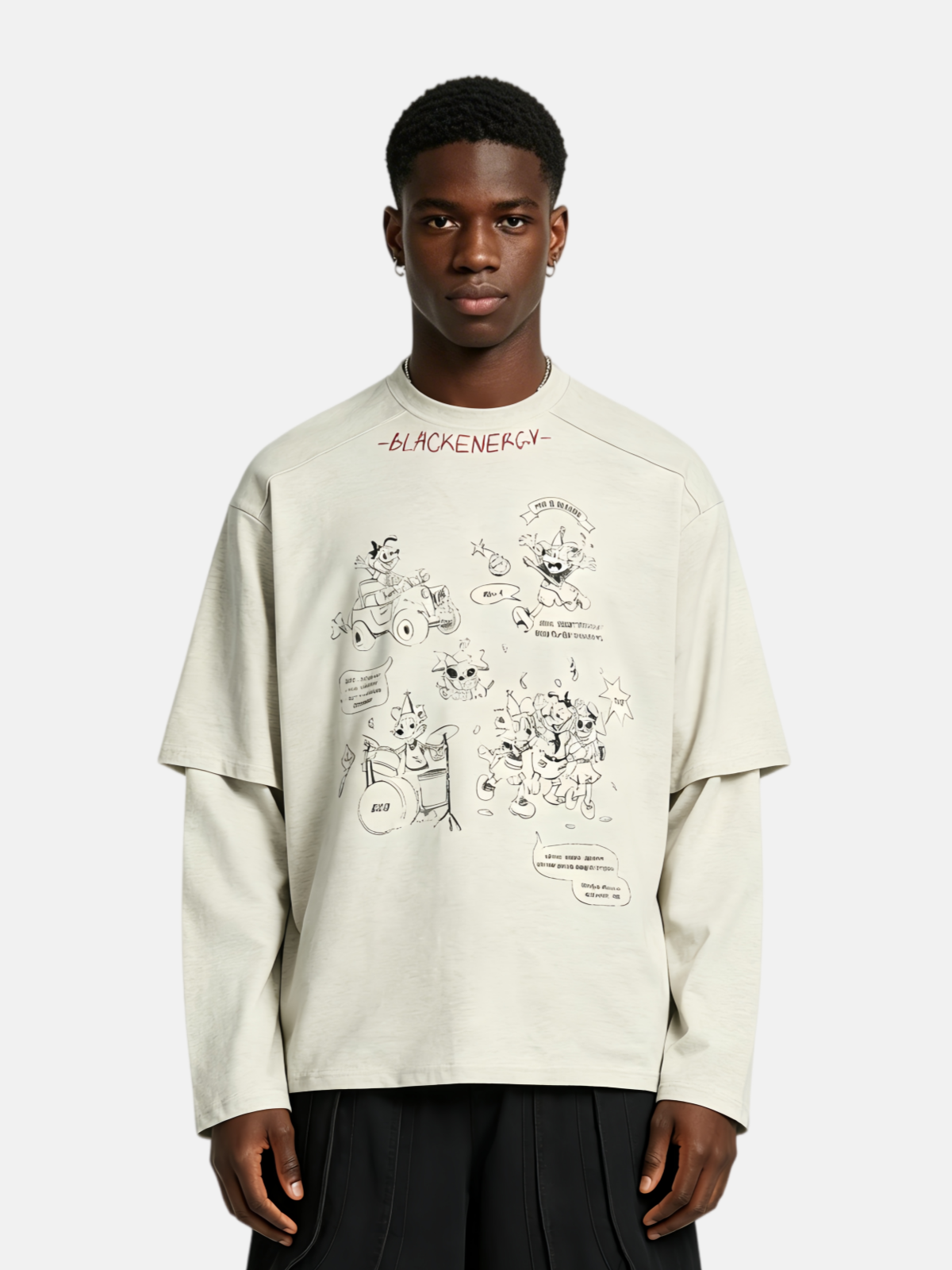 Haaura Blackenergy Doodle Long Sleeve Tee