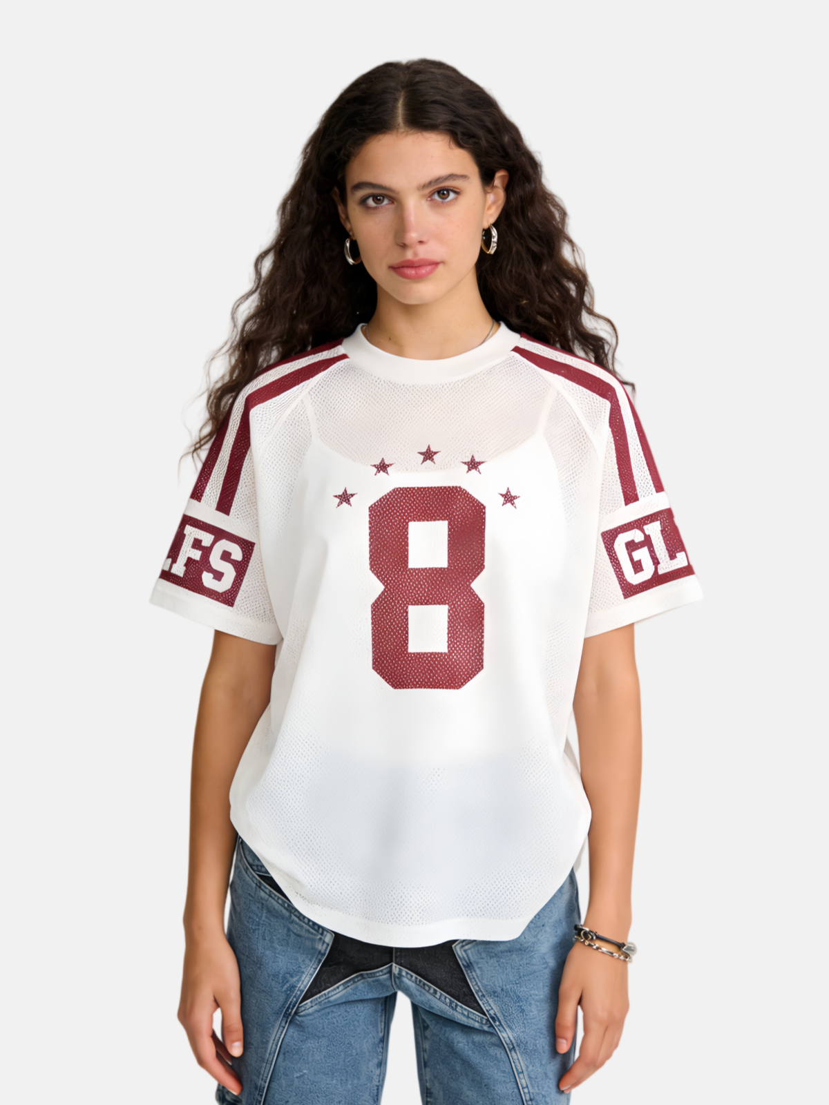 Haaura Boxy Mesh 8 Jersey Tee