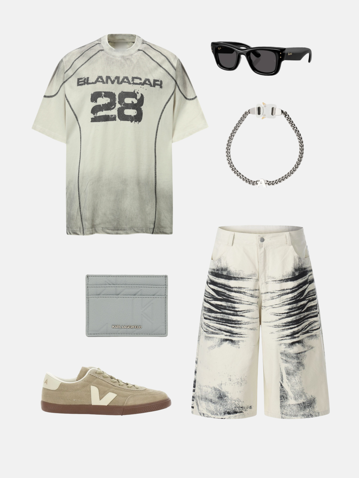 Haaura Brush Washed Longline Jorts