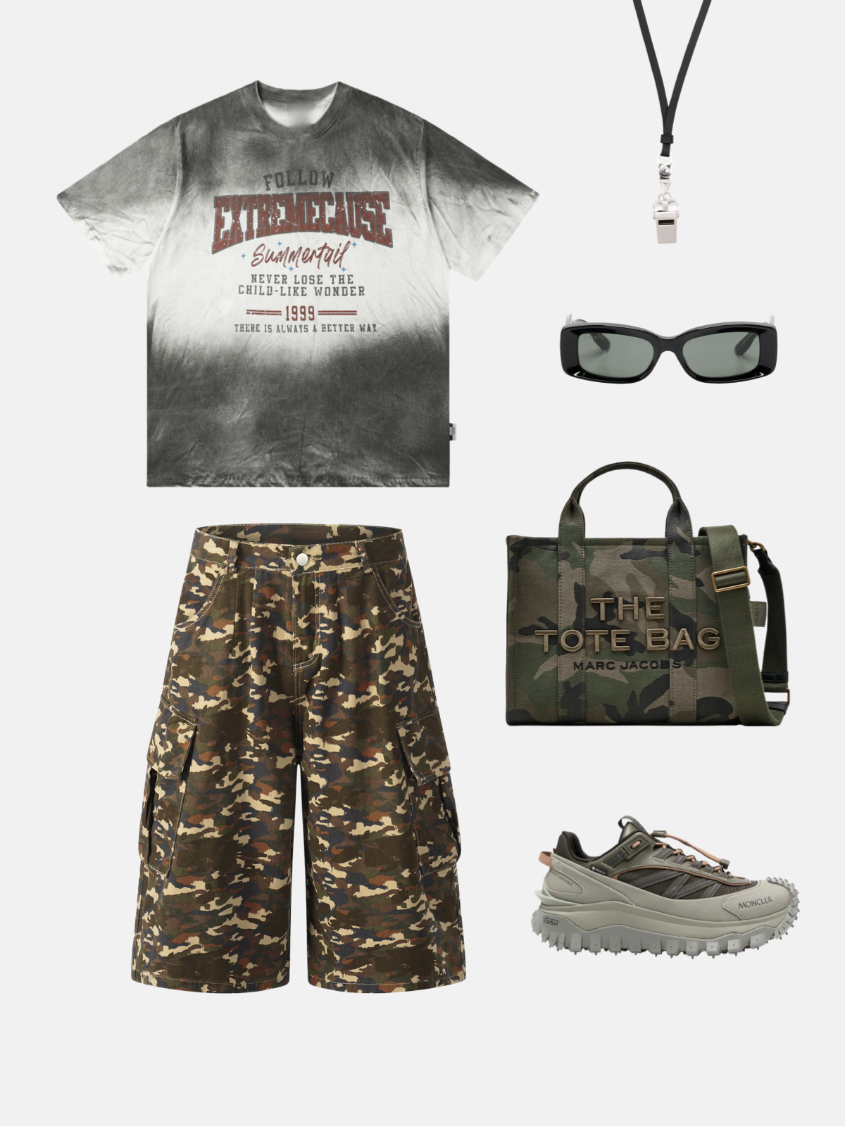 Haaura Camo Multi Pocket Shorts