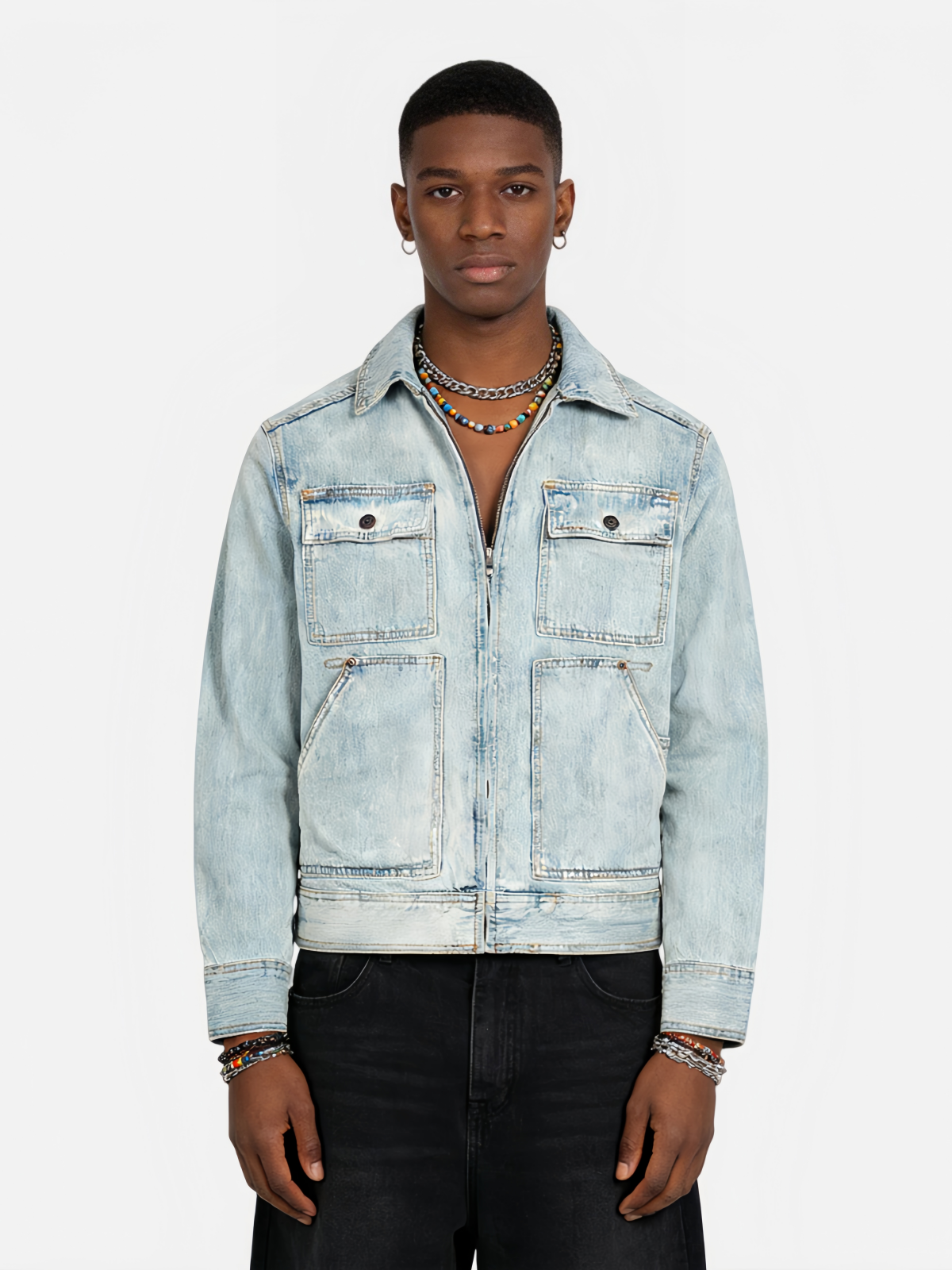 Haaura Classic Washed Denim Jacket