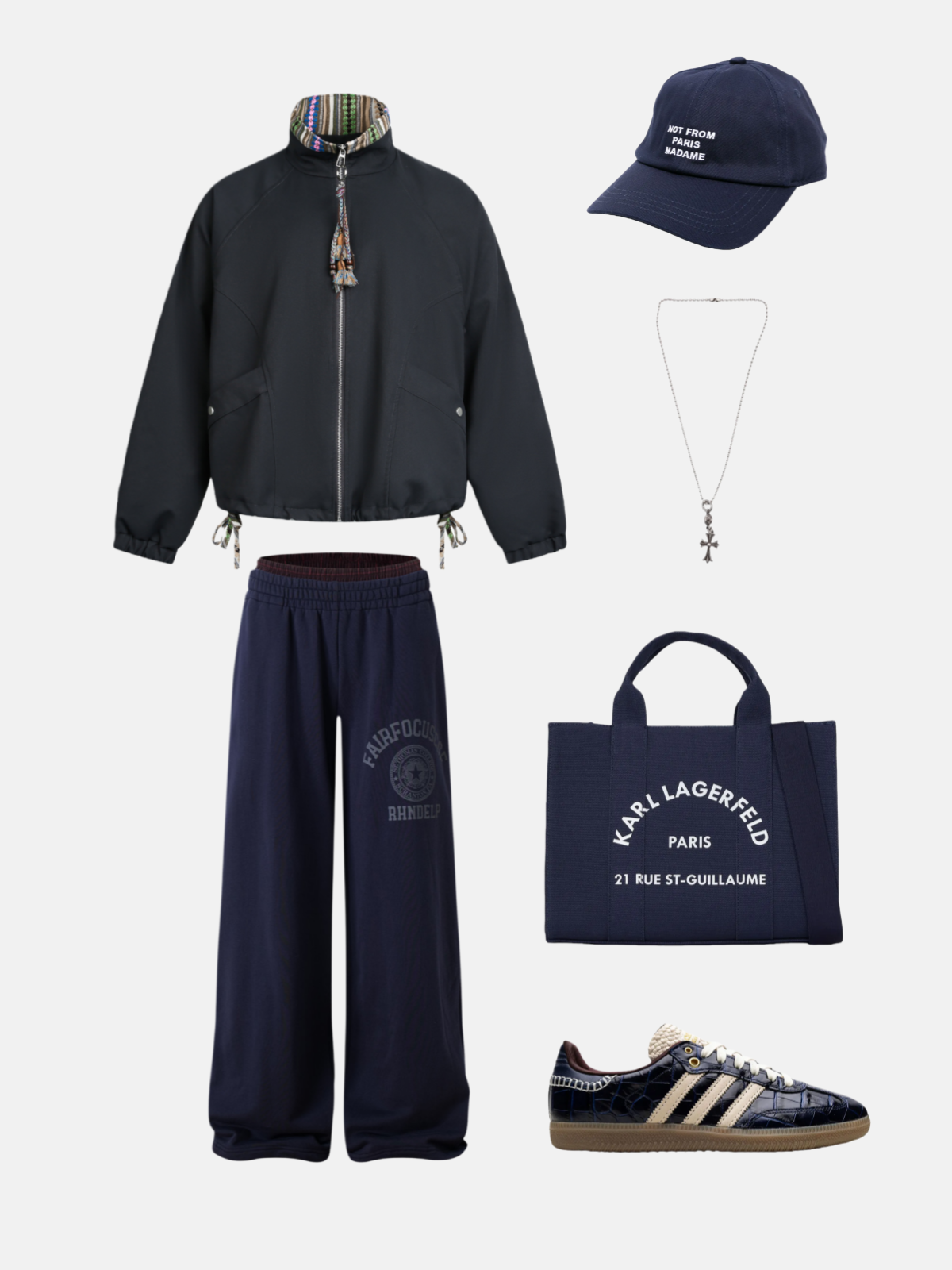 Haaura Double Waist Baggy Barrel Sweatpants