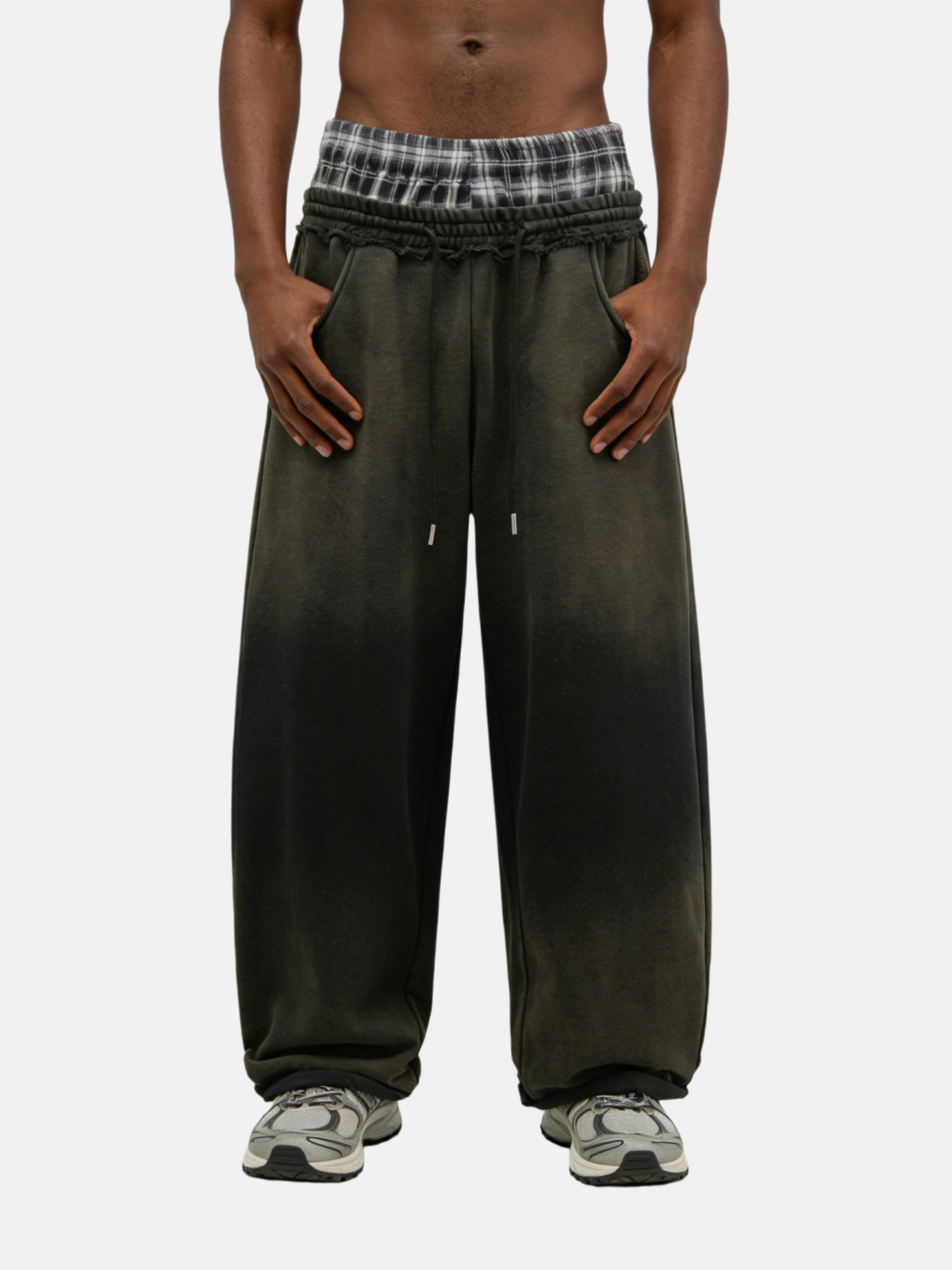 Haaura Double Waist Vintage Baaggy Sweatpants