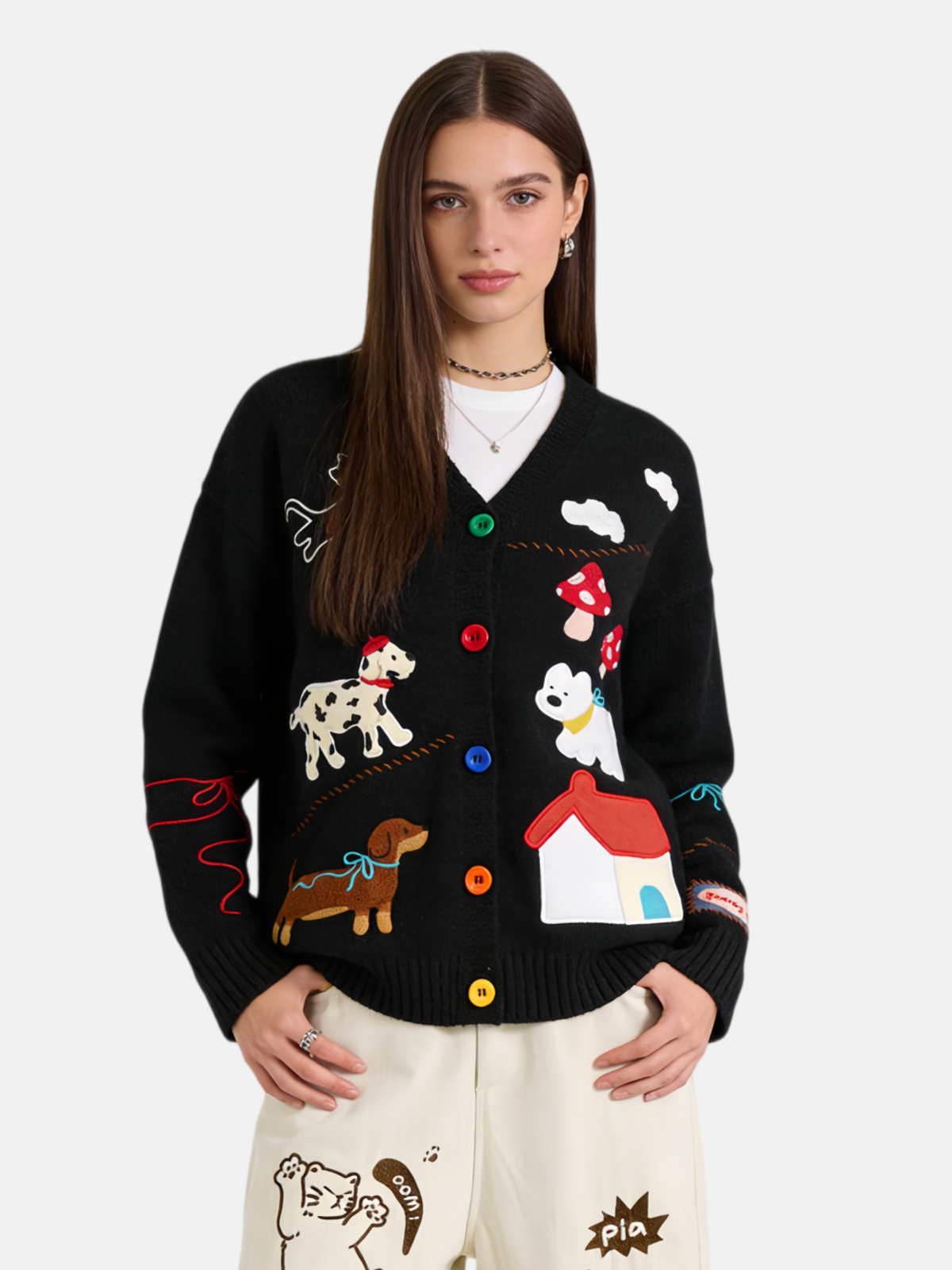 Haaura Fairy Forest Embroidered Cardigan