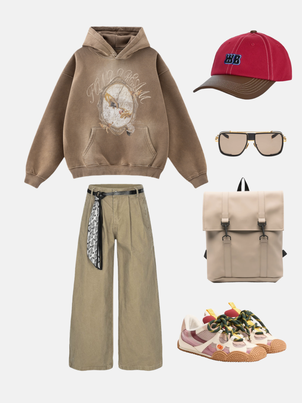 Haaura “Fav Aream” Retro Graphic Hoodie