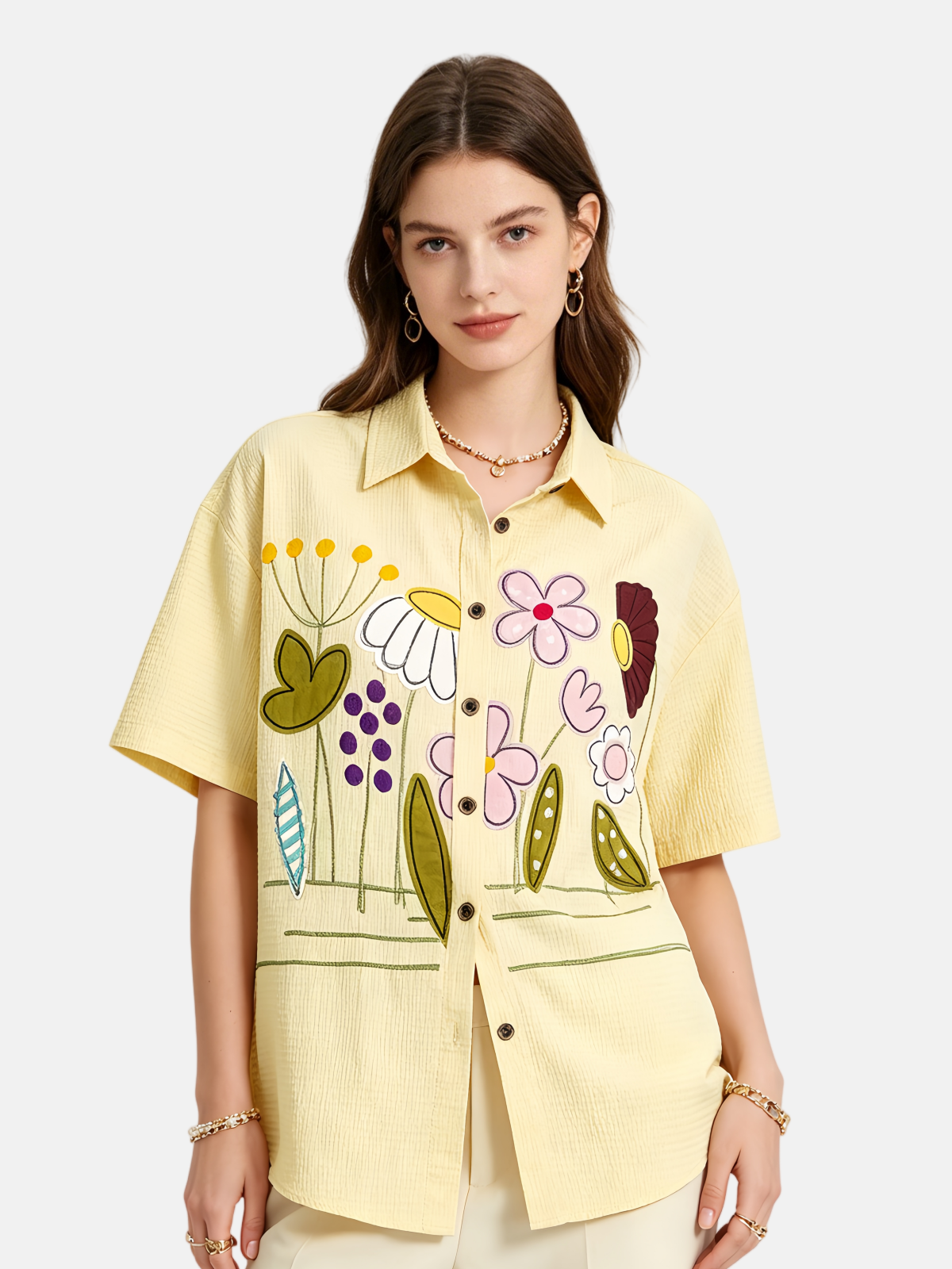 Haaura Floral Short Sleeve Shirt