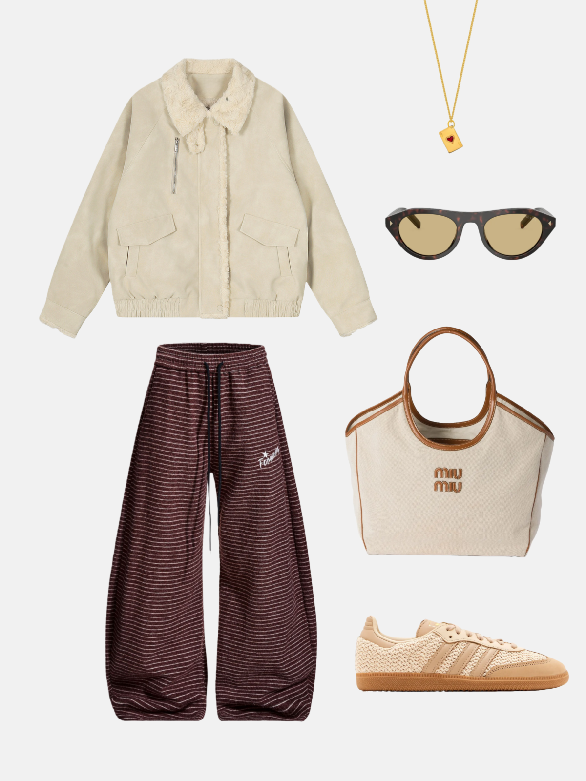 Haaura Founder Stripe Super Baggy Sweatpants