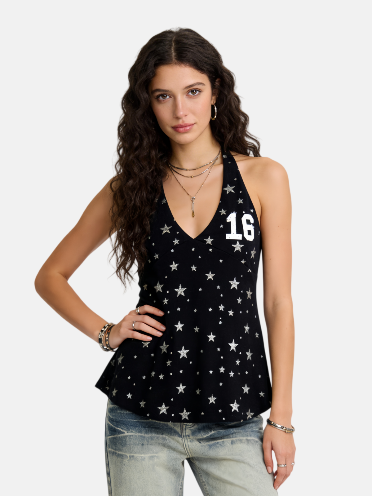 Haaura Graphic Halter Top