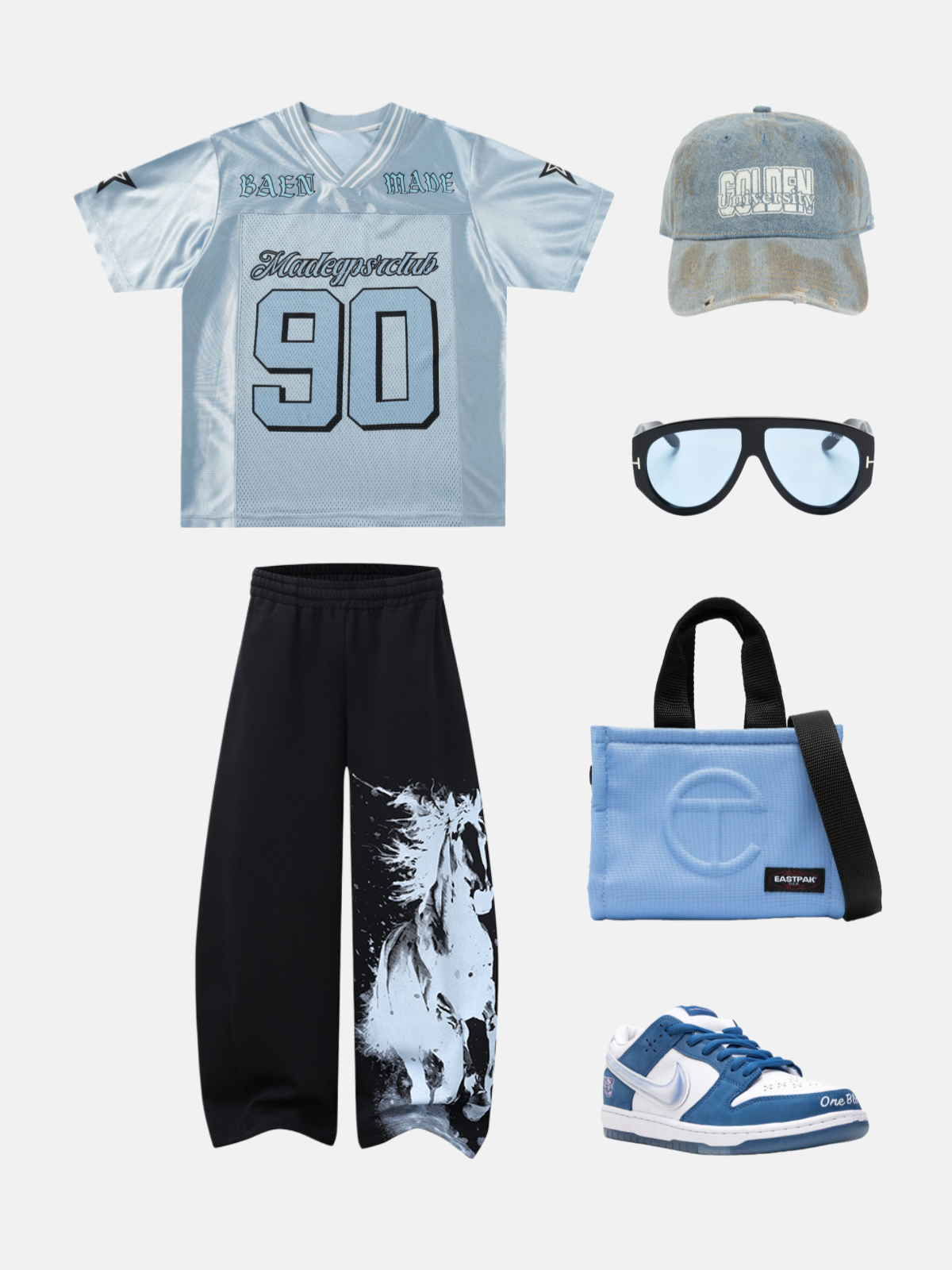Haaura Horse Graphic Baggy Barrel Sweatpants