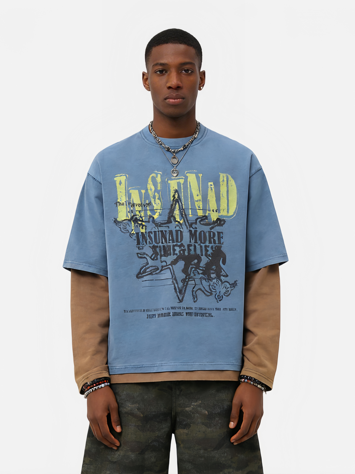 Haaura INSUNAD Graphic Layered Long Sleeve Tee