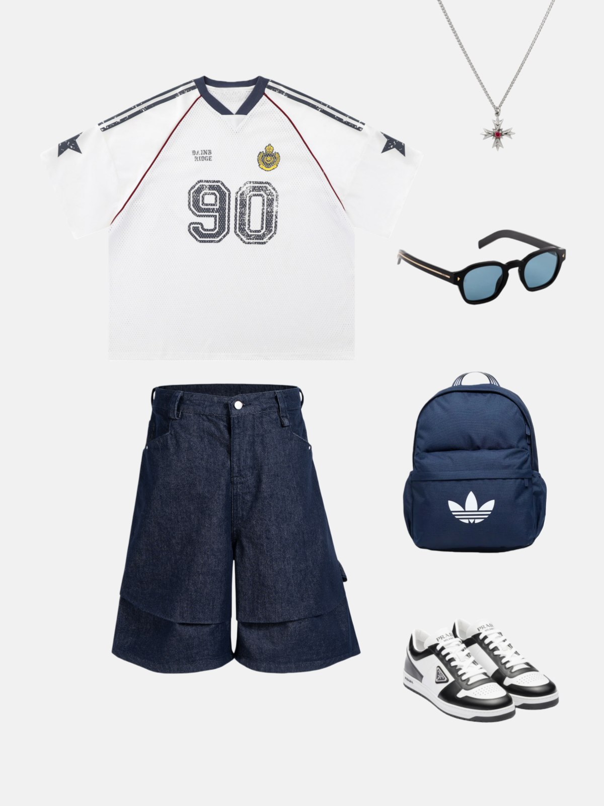 Haaura Layered Panel Longline Jorts