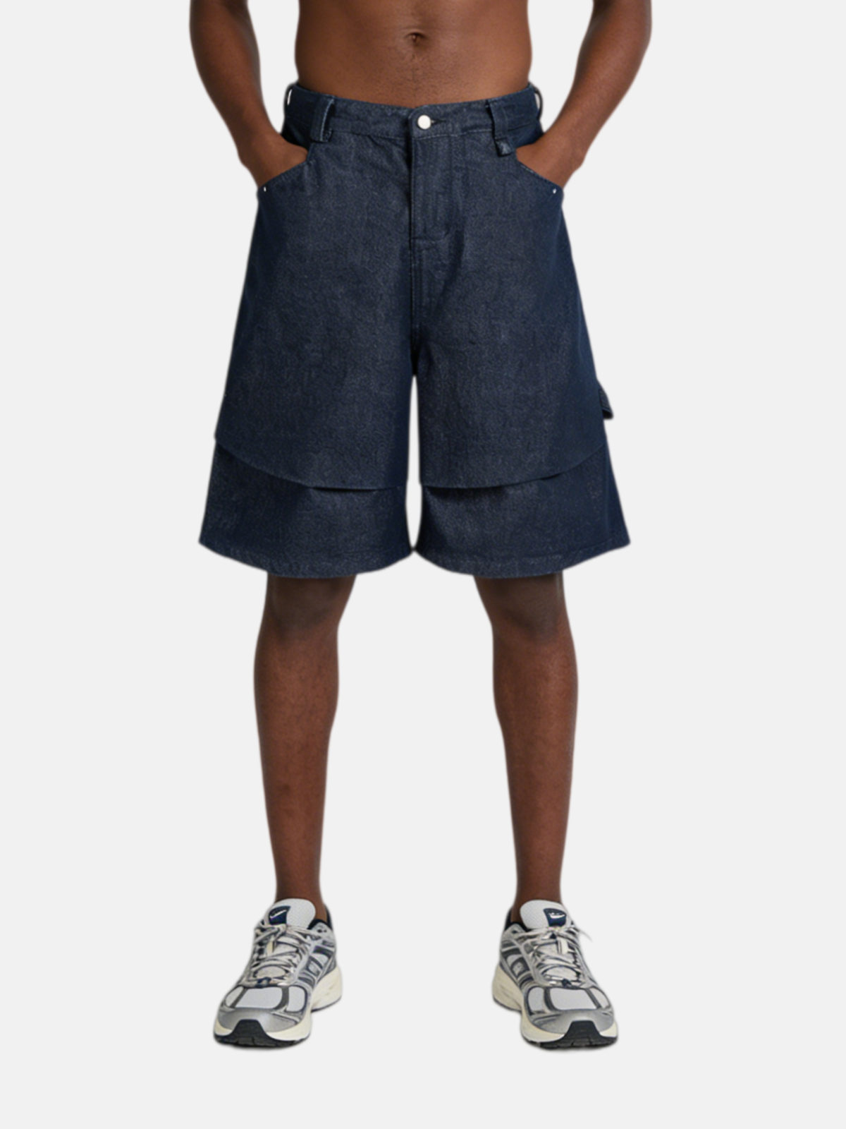 Haaura Layered Panel Longline Jorts