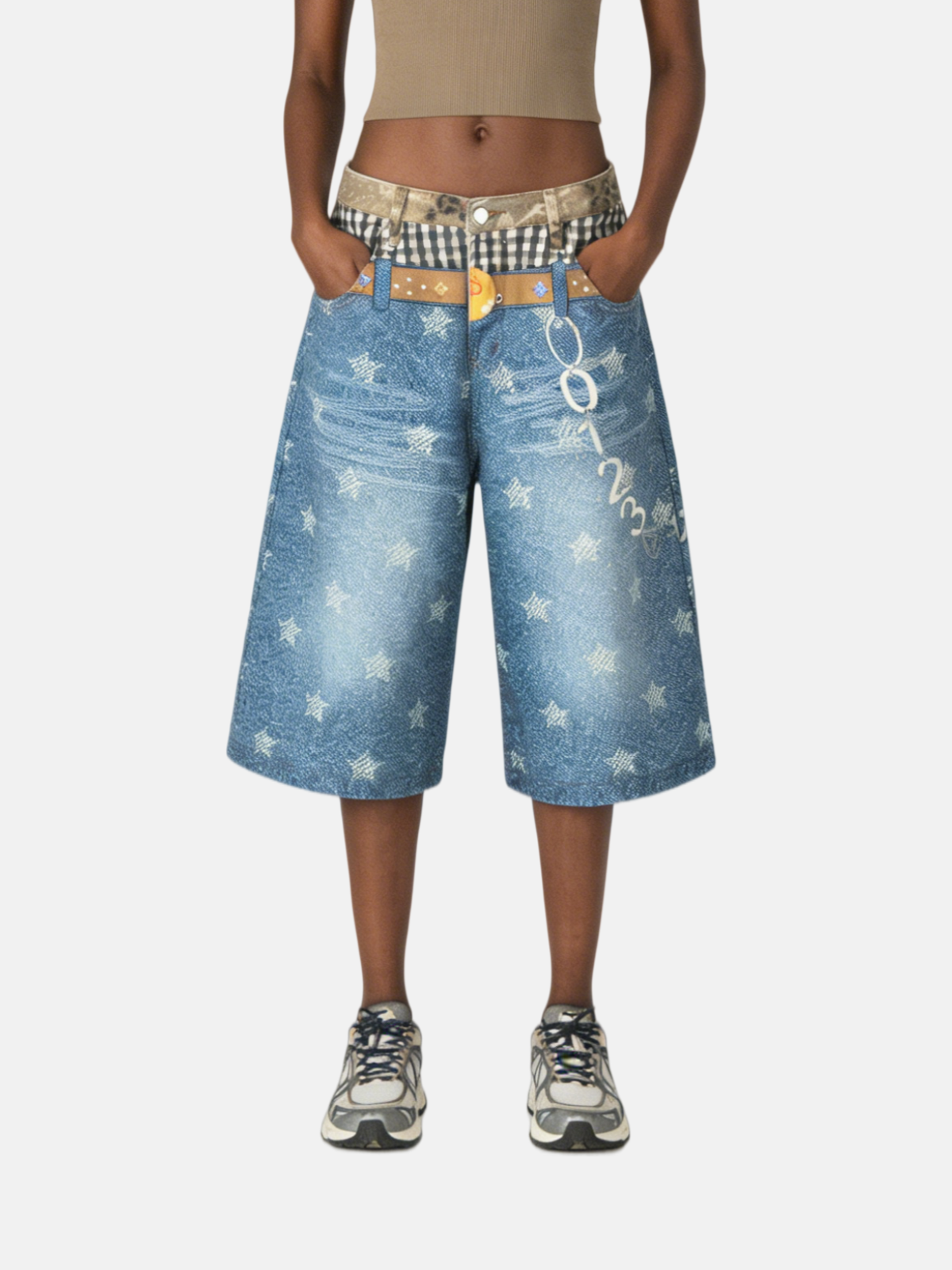 Haaura Layered Waistband Longline Jorts