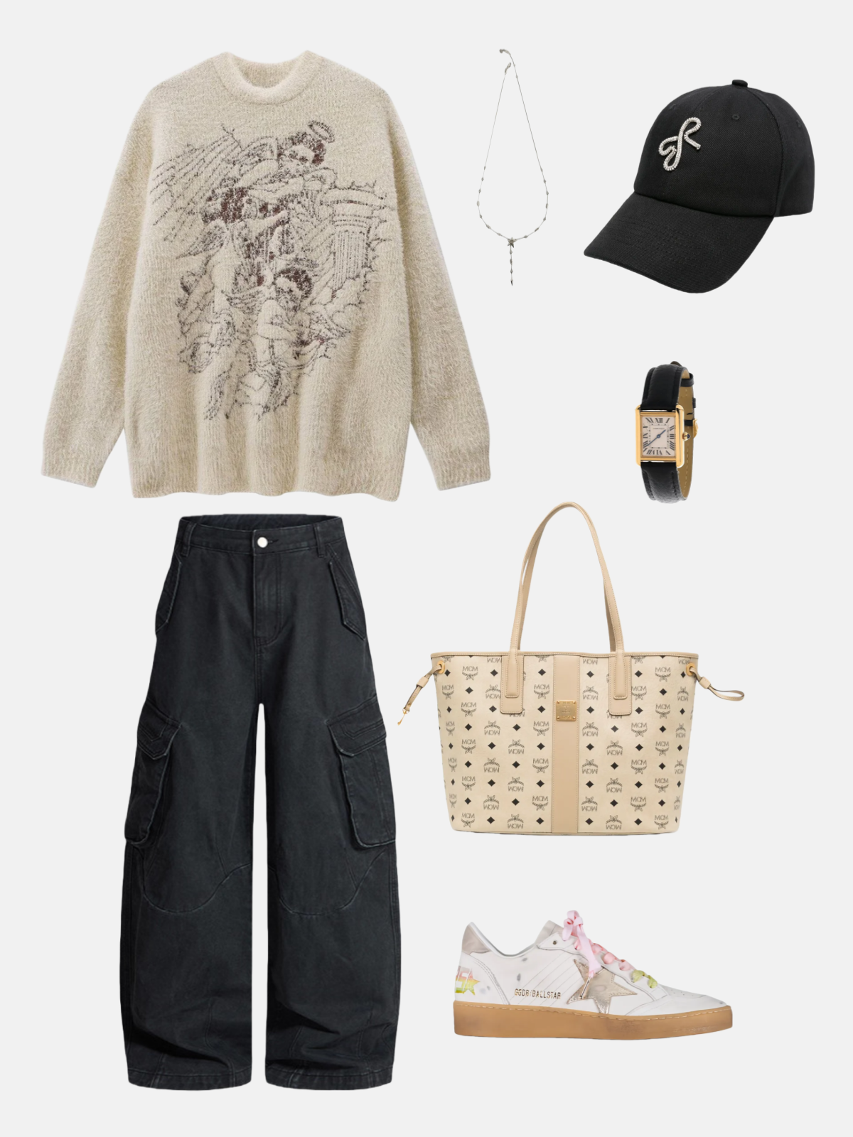 Haaura Multi-Pocket Baggy Cargo Pants