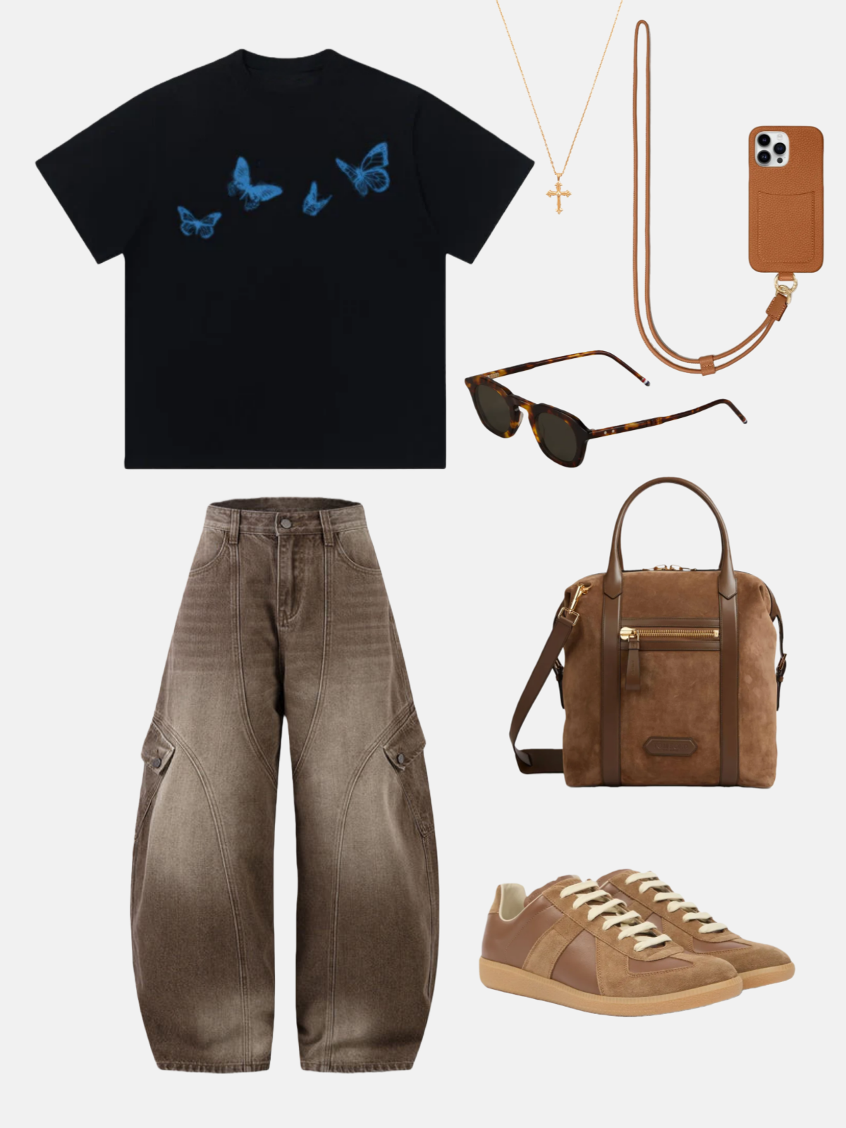 Haaura Multi Pocket Super Baaggy Barrel Jeans
