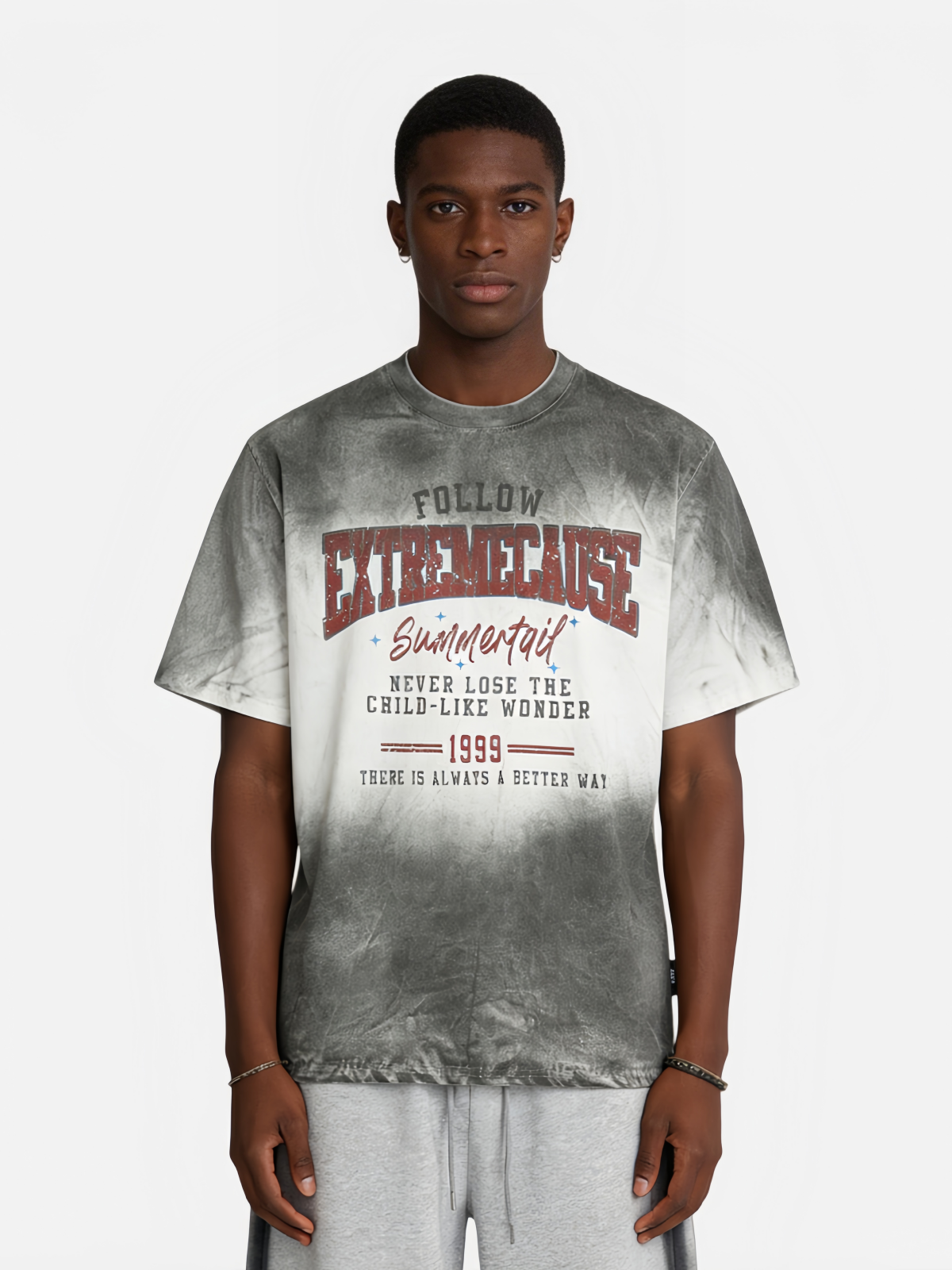 Haaura "Never Lose Wonder" Tie-Dye Tee