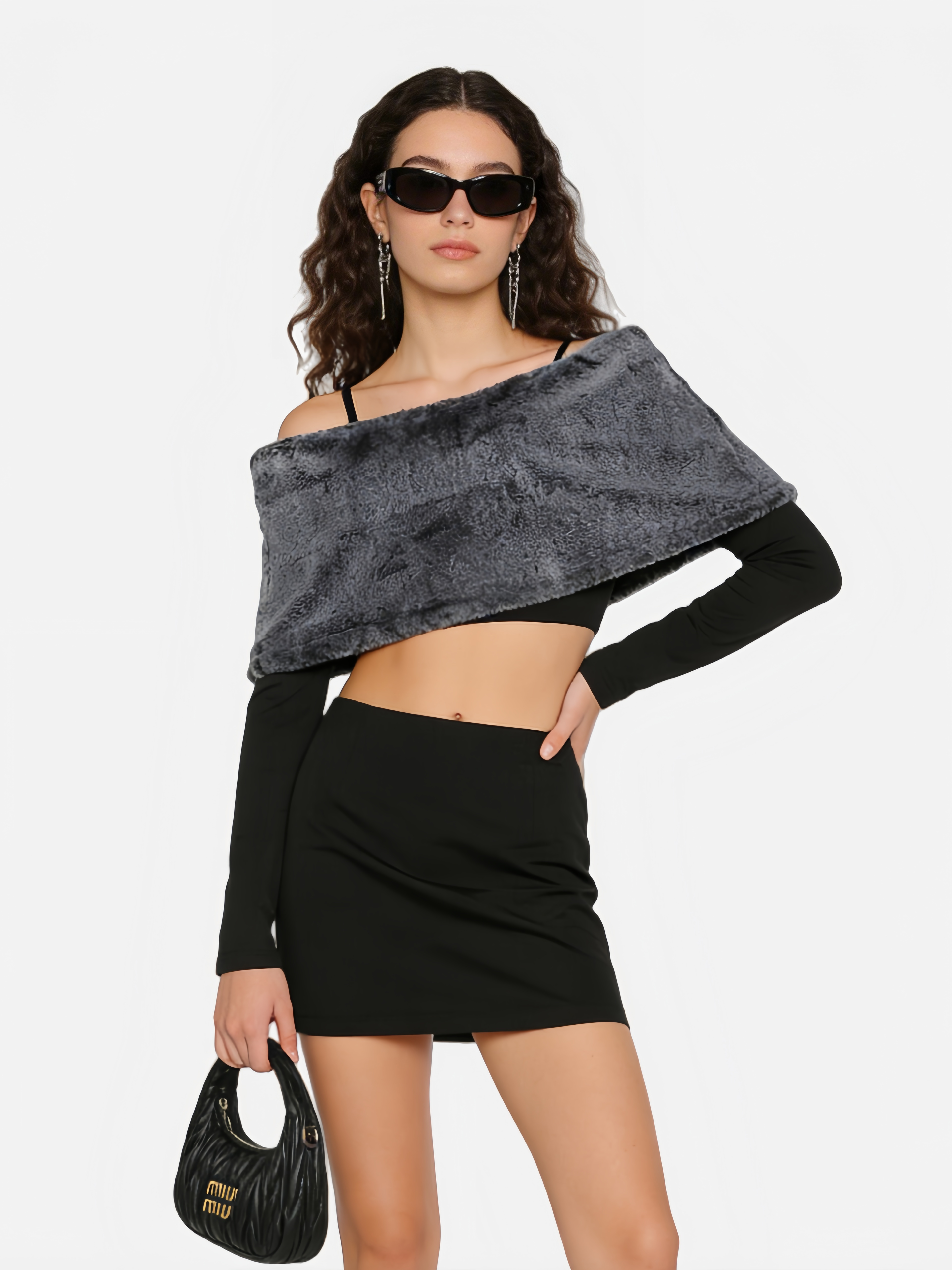Haaura Off-Shoulder Knit Top
