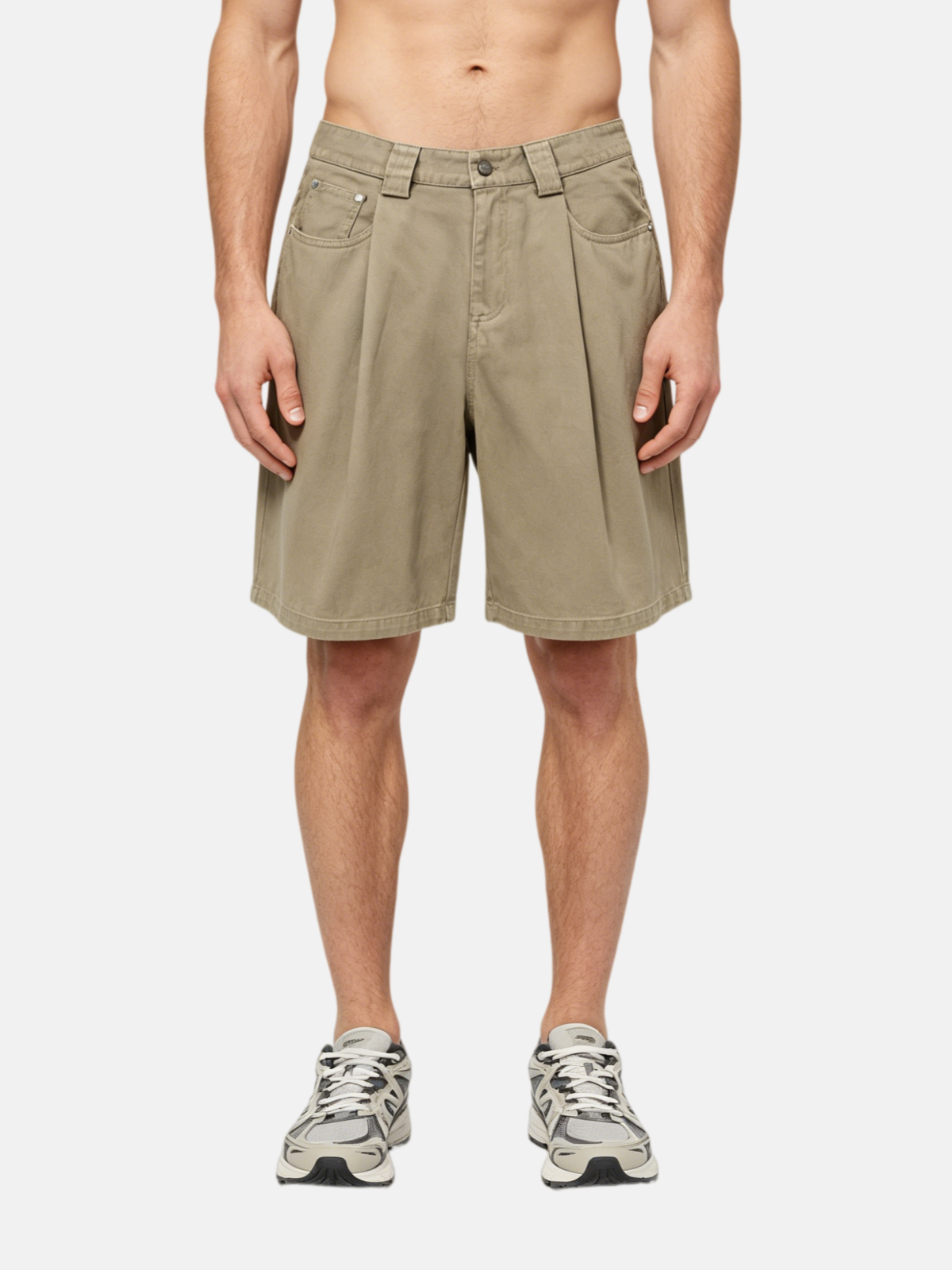 Haaura Pleated Washed Shorts