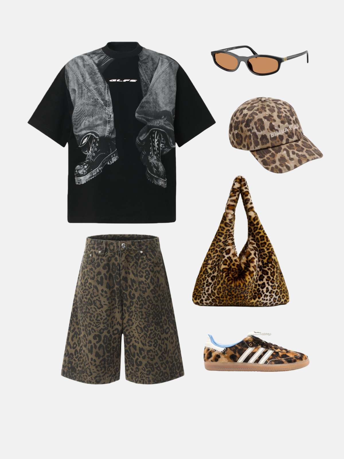 Haaura Stacked Denim & Boots Graphic Tee