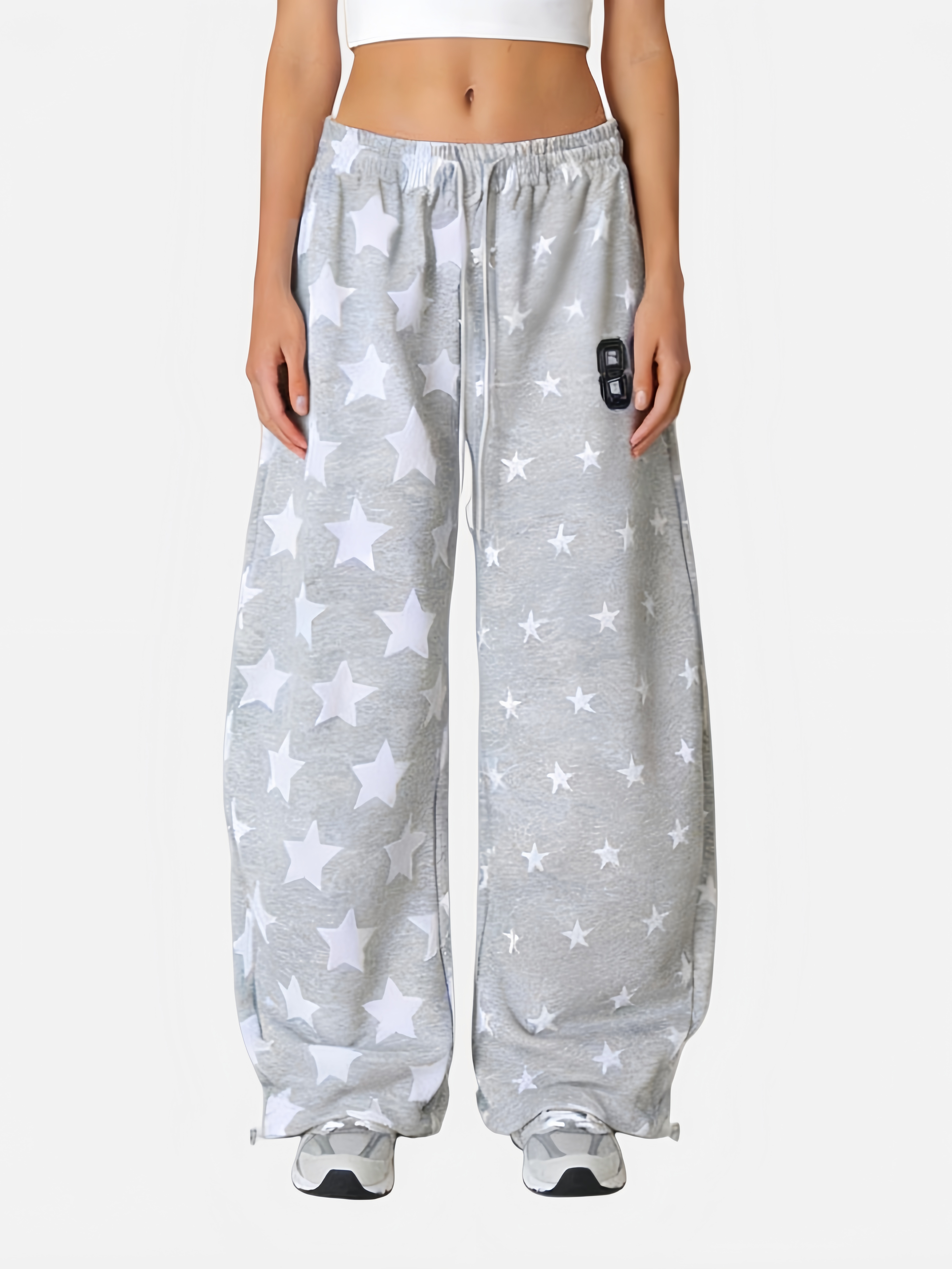 Haaura Star-Print “86” Jogger Pants