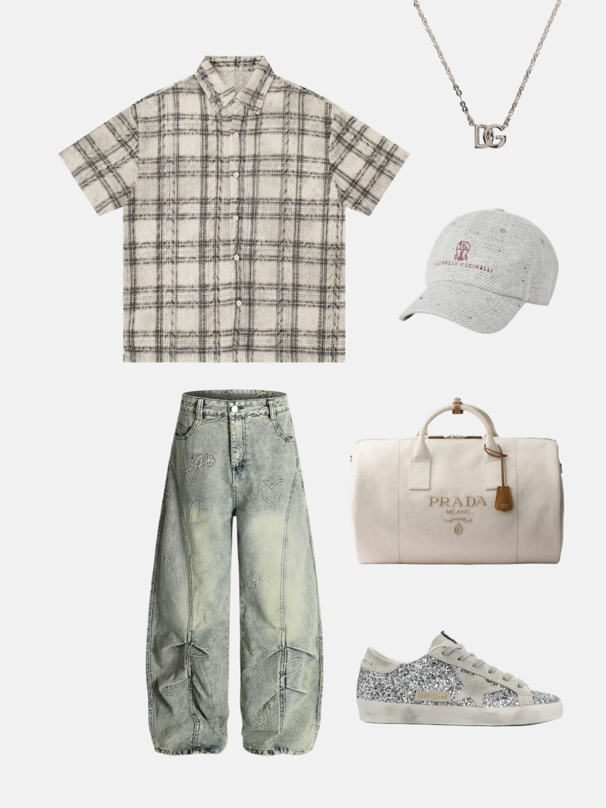 Haaura Textured Plaid Short Sleeve Shirt