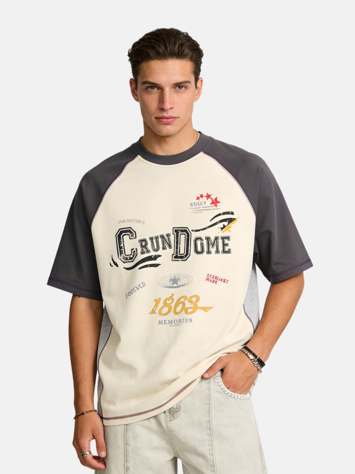Haaura Vintage Colorblock Tee
