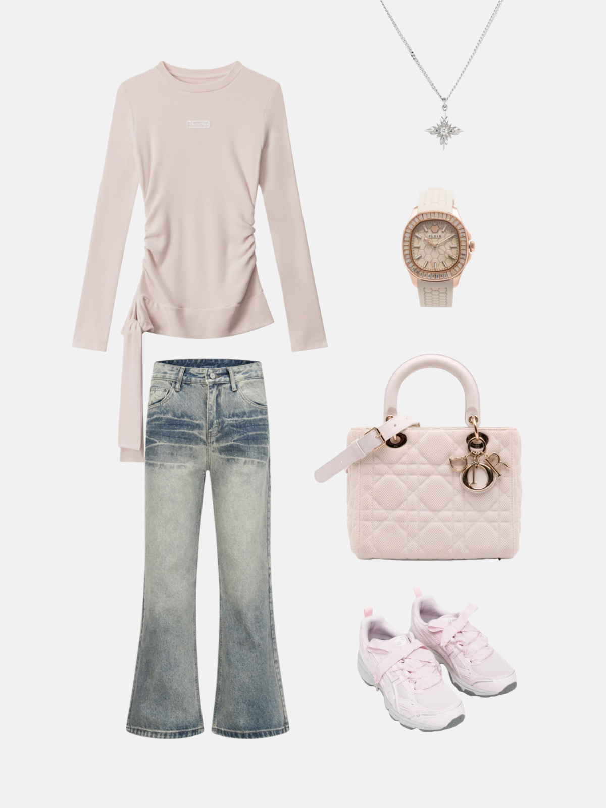 Haaura Washed Bootcut Jeans