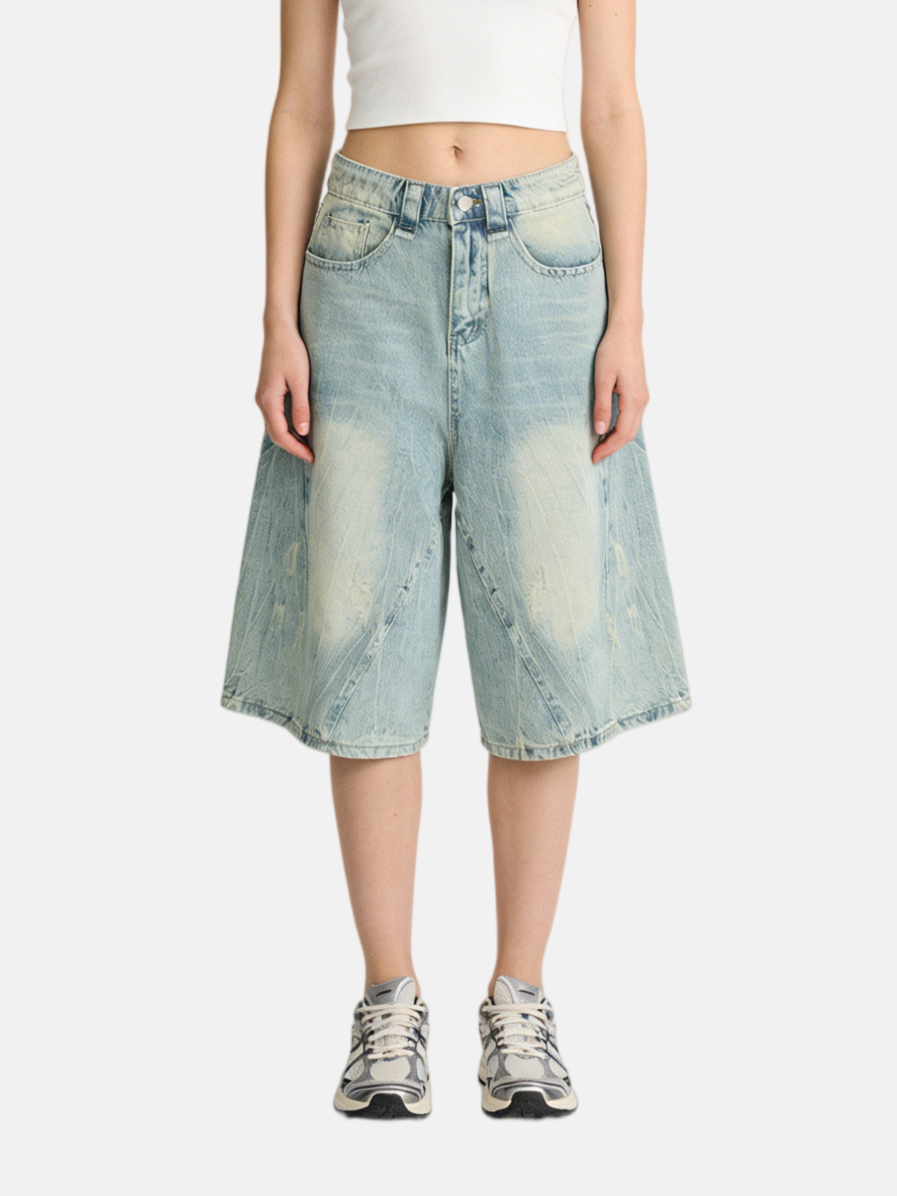 Haaura Washed Panel Jorts