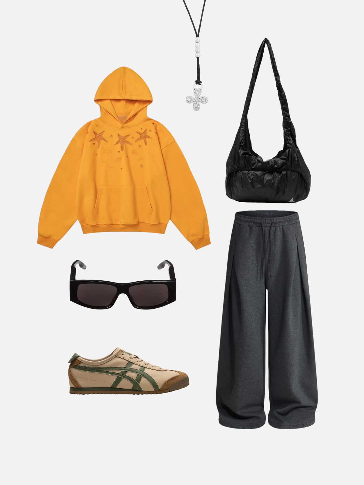Haaura Pleated Baggy Sweatpants