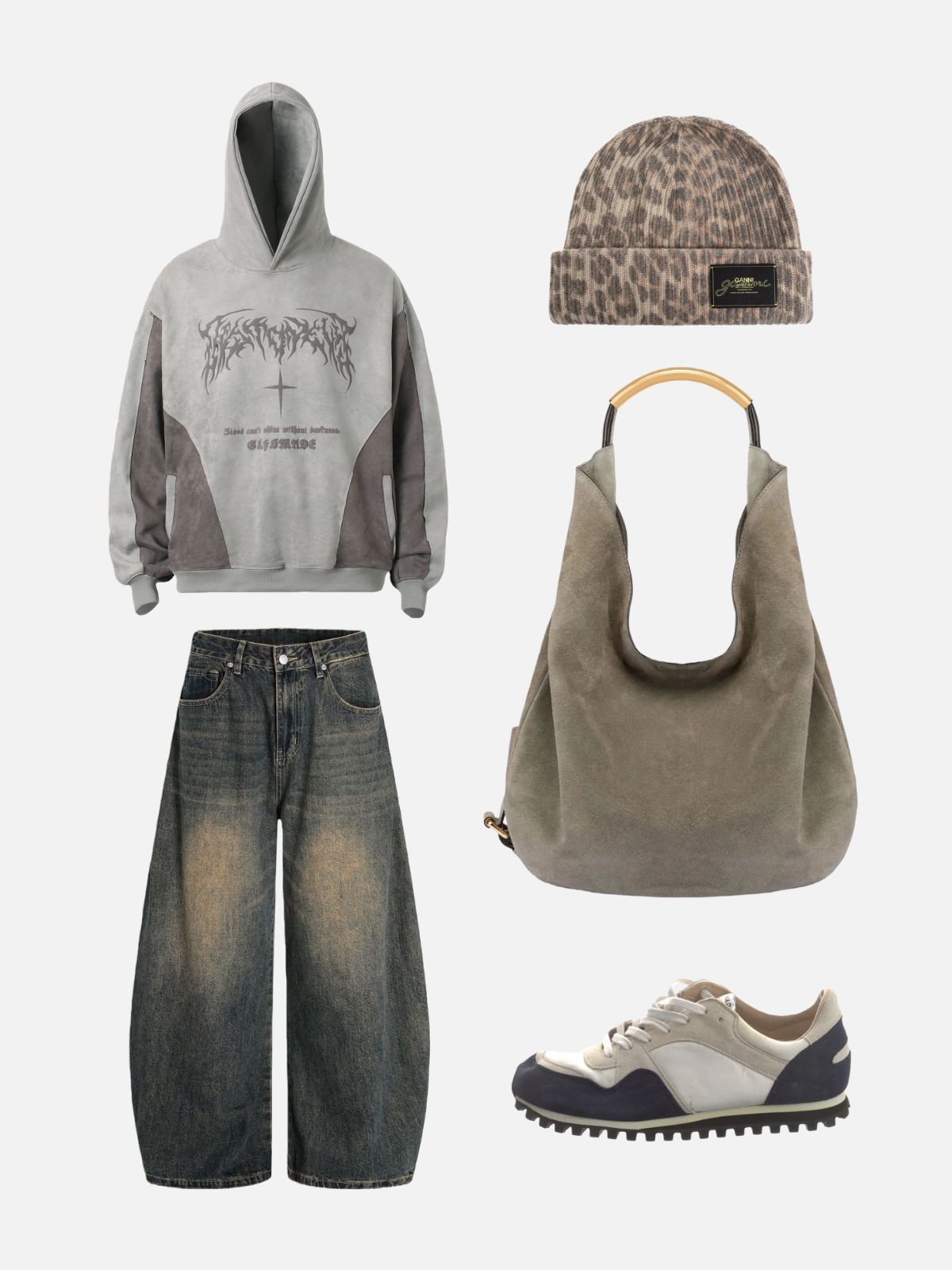 Haaura “Light in Dark” Spliced Hoodie